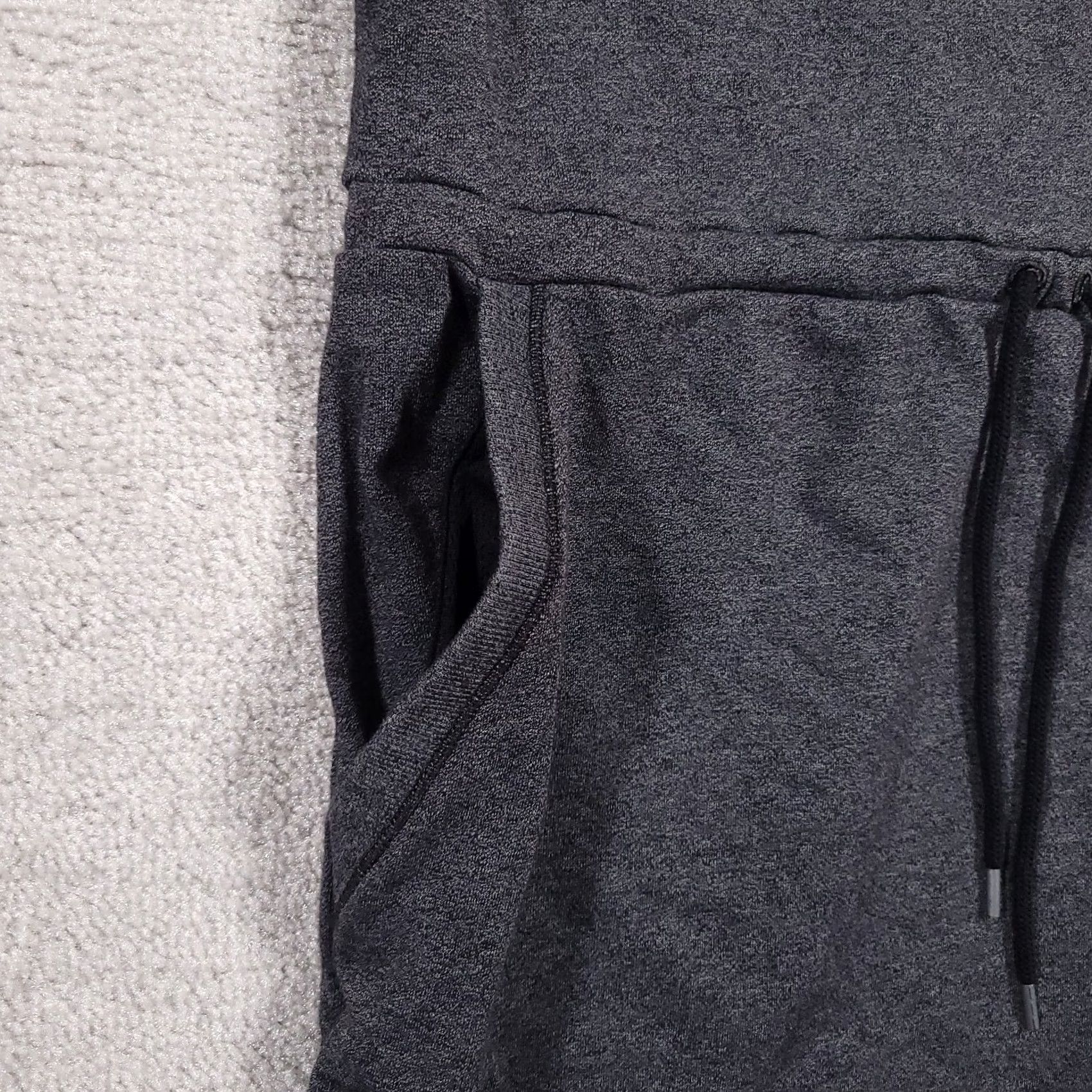 Under Armour Under Armour Threadborne Shoreline Terry Dress Women's Large Gray Pockets Cinch Tank Sleeveless Drawstring Waist Racer Back Size L / US 10 / IT 46 - 4 Thumbnail