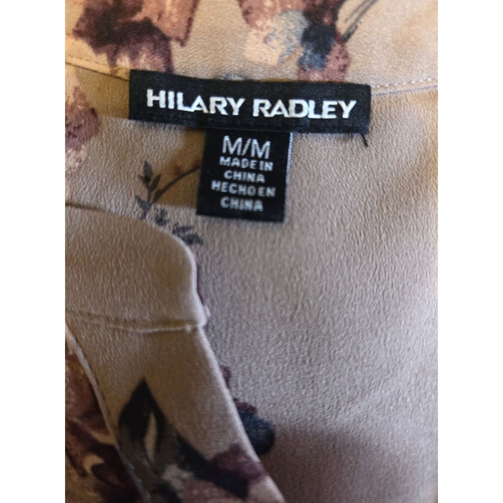Vintage Hilary Radley Women's Floral Pink Blouse Top Long Sleeve Size Medium Size M / US 6-8 / IT 42-44 - 6 Thumbnail