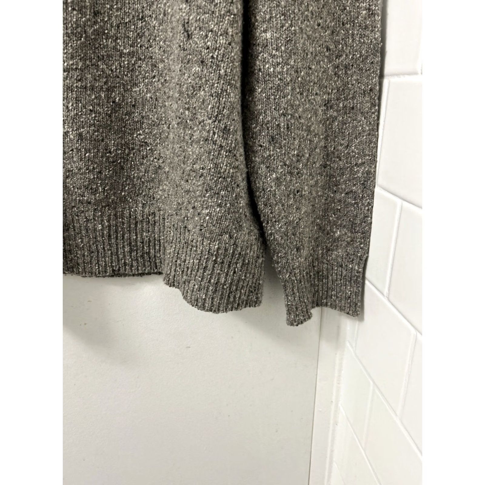 Vintage J Crew Sweater Mens XL Brown Wool Blend Speckled Crewneck Raglan Pullover L/S Regular Knit Crew Neck Casual Autumn Winter Spring Size US XL / EU 56 / 4 - 5 Thumbnail