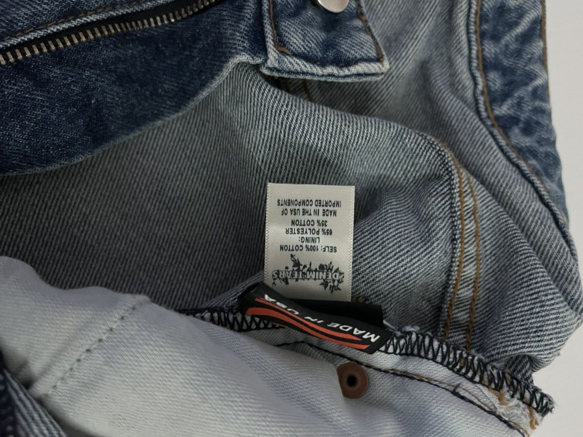 DENIM TEARS × Levi's Denim Tears x Levi’s - Cotton Wreath Shorts Light Wash Size US 32 / EU 48 - 13 Thumbnail