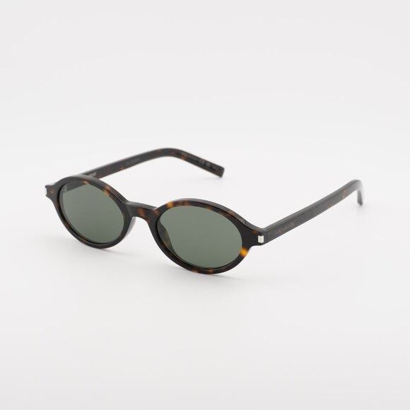 Saint Laurent Paris Saint Laurent SL751JEANNE 002 Sunglasses Havana Oval Frame Size ONE SIZE - 2 Thumbnail