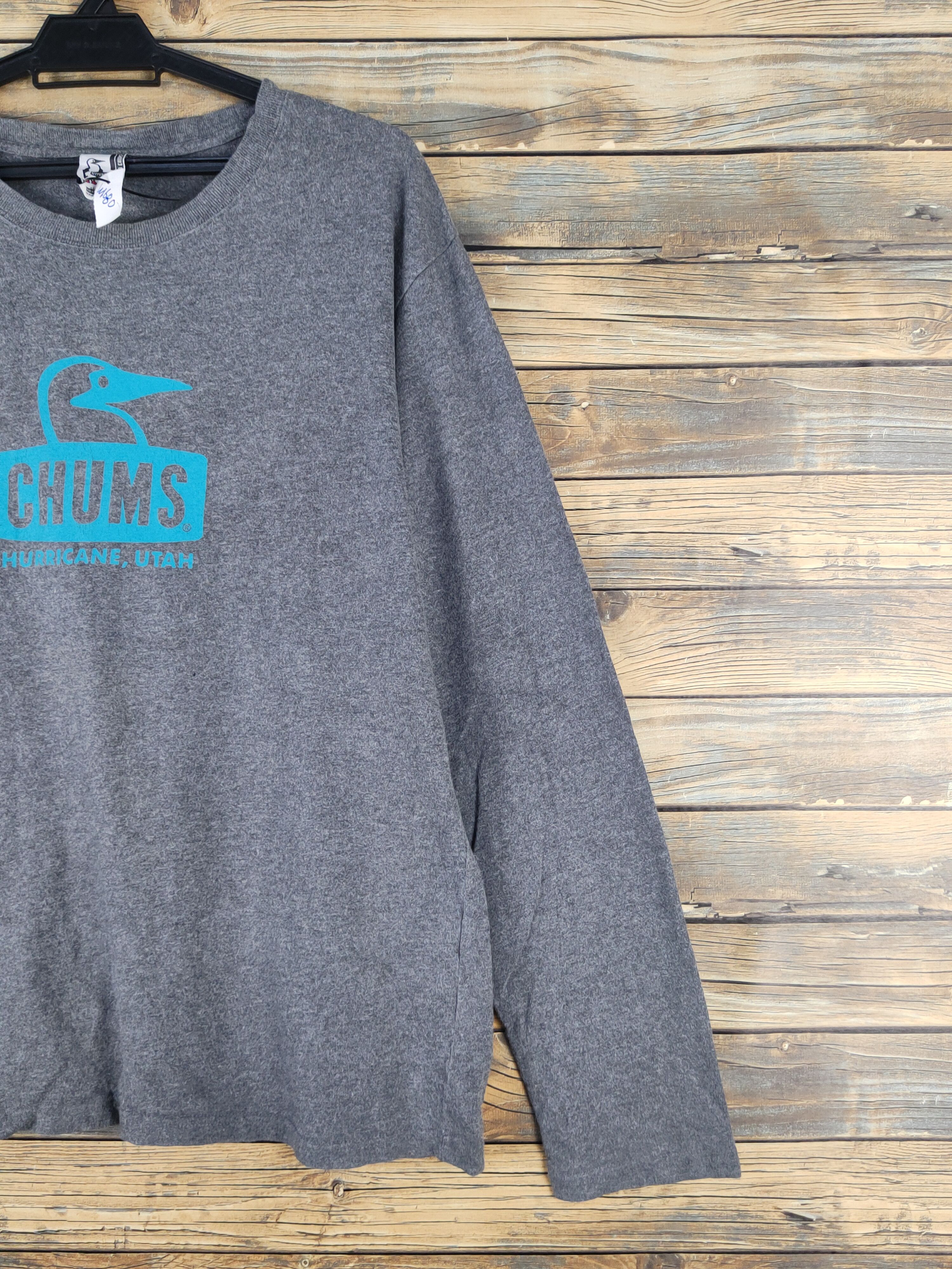 Chums Chums Dark Gray Long Sleeve T-shirts #W1680 Size US L / EU 52-54 / 3 - 7 Thumbnail