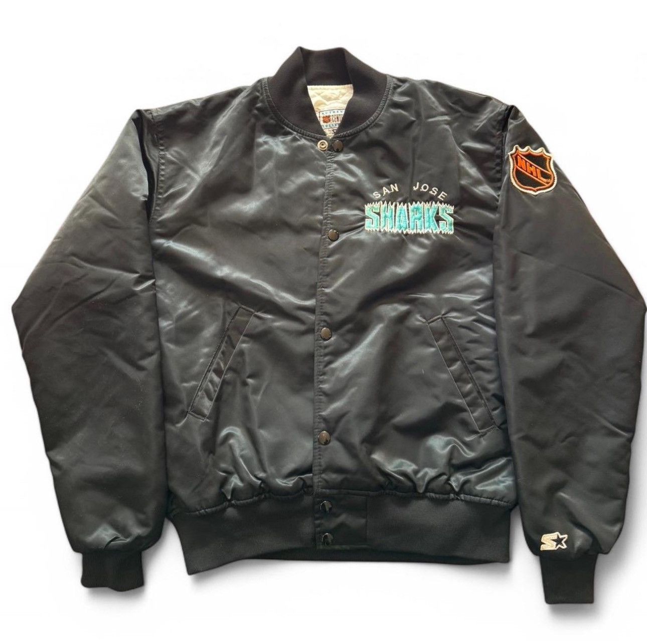 Vintage 1990’s Starters San Jose Sharks Varsity Bomber