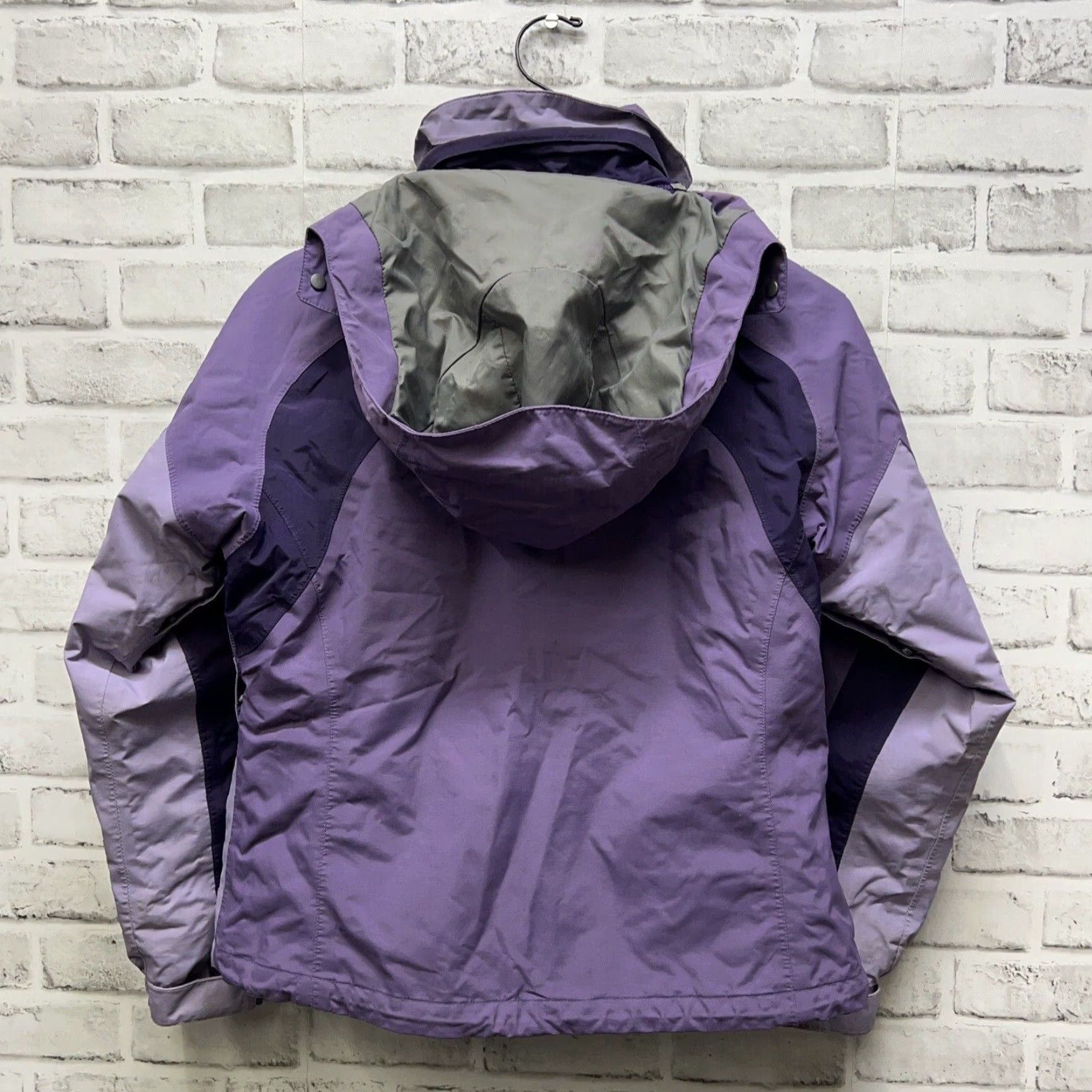 The North Face VINTAGE The North Face Heavy Hooded Jacket Womens XS Purple Outdoor Nylon Coat Size XS / US 0-2 / IT 36-38 - 5 Thumbnail