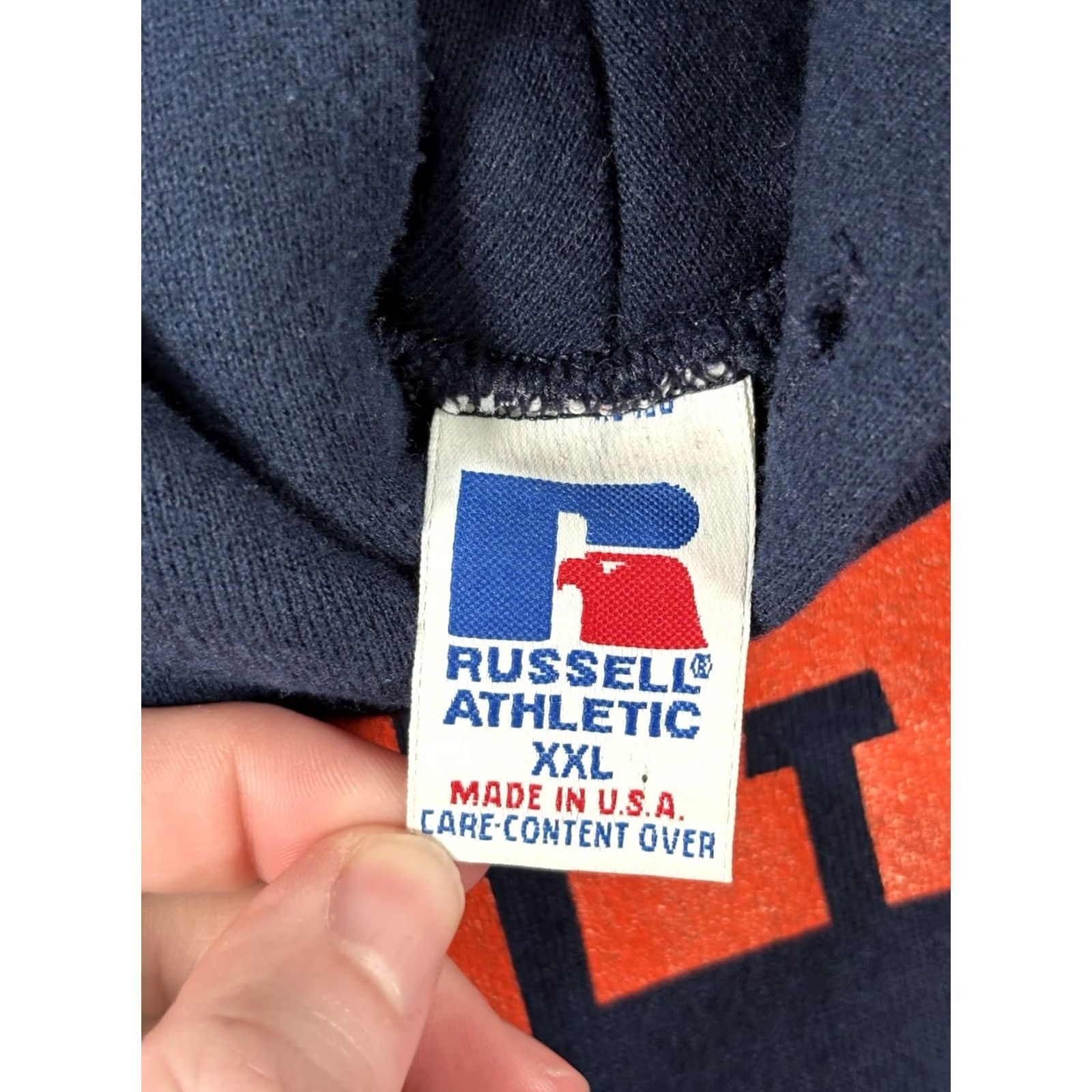 Russell Athletic VINTAGE Russell Athletic Stagg Chargers Sweatshirt Navy 2XL Pullover USA Made Mens Long Sleeve Heavyweight Cotton Polyester Knit (90s) Size US XXL / EU 58 / 5 - 4 Thumbnail