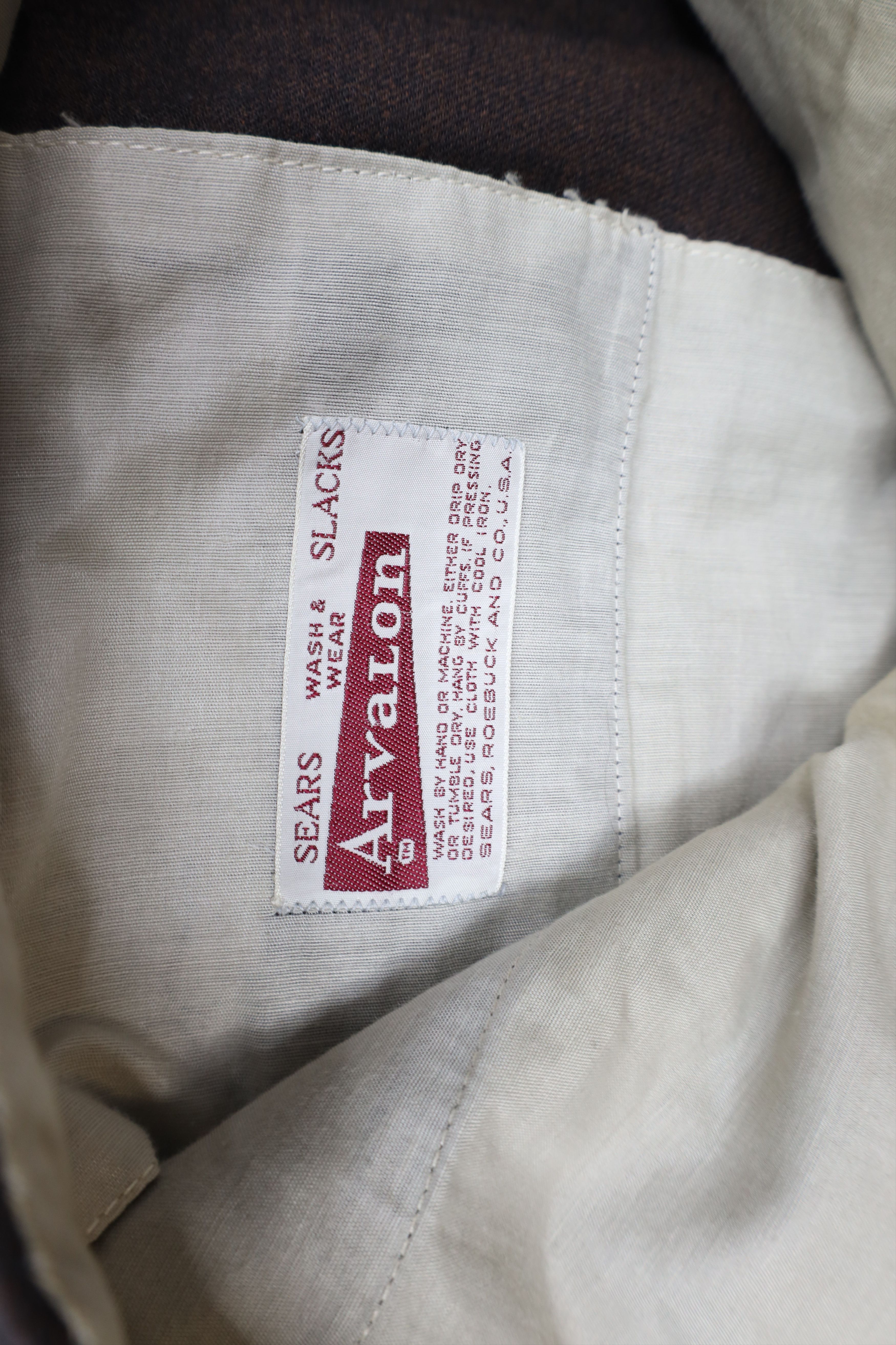 Vintage Vintage 60s 70s Streetwear Button Back Chino Pants Brown USA Size US 34 / EU 50 - 6 Thumbnail