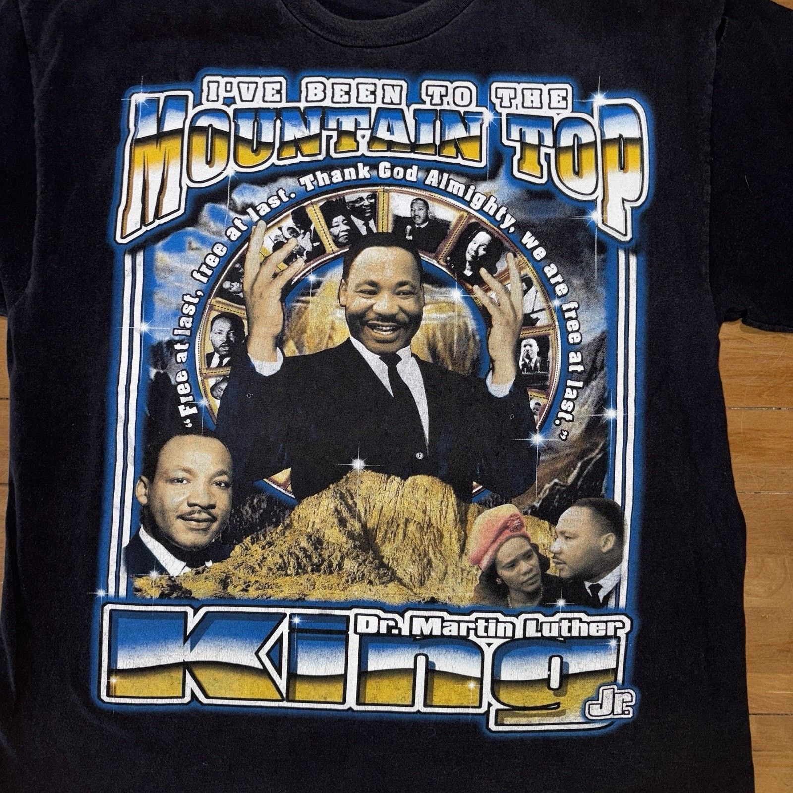 Vintage Vintage 90s Martin Luther King Rap MLK T-Shirt Black History Size US XL / EU 56 / 4 - 2 Thumbnail