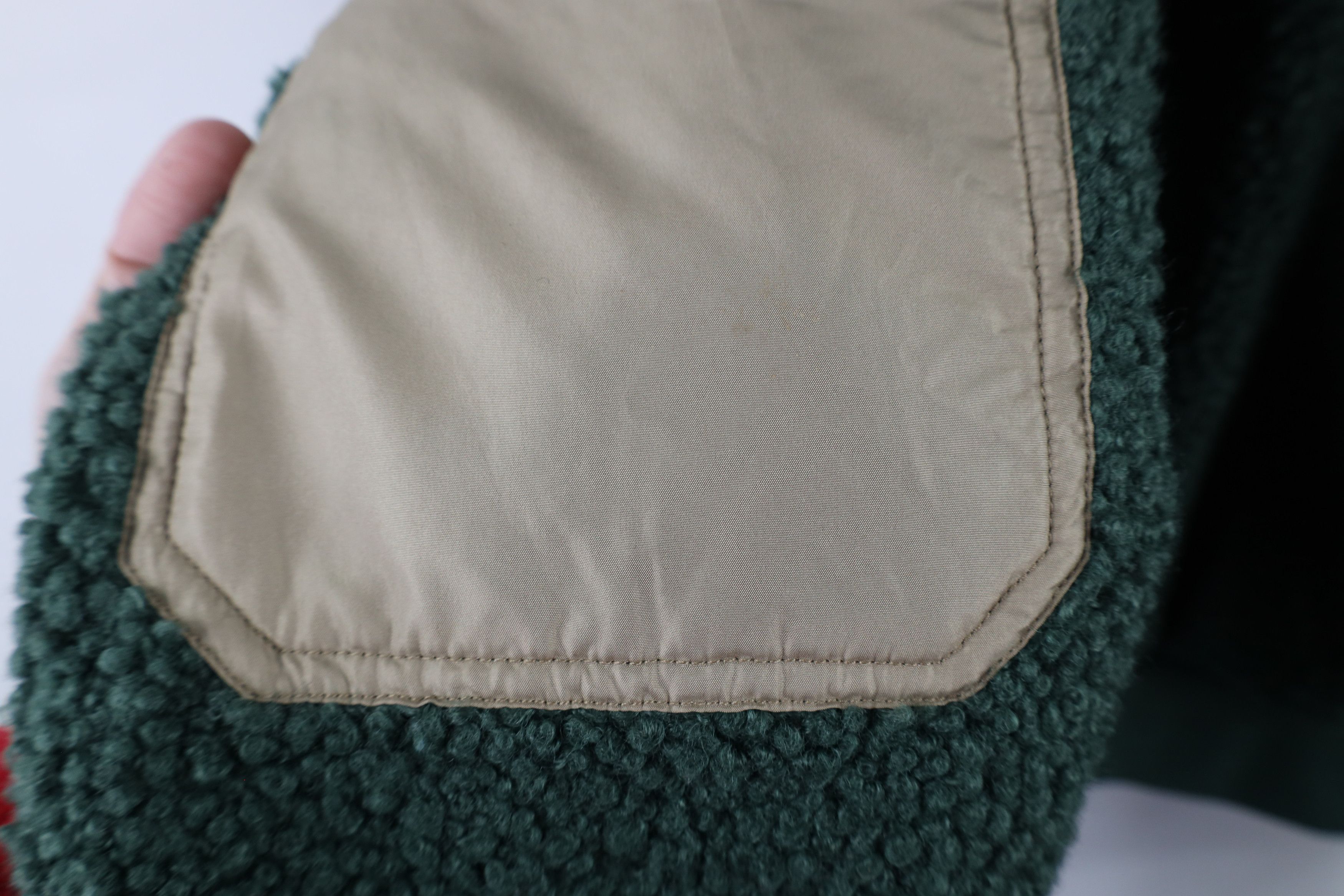 Lands' End × Vintage Vintage Lands End Fleece Elbow Patch Snap Button Sweater Size US M / EU 48-50 / 2 - 8 Thumbnail