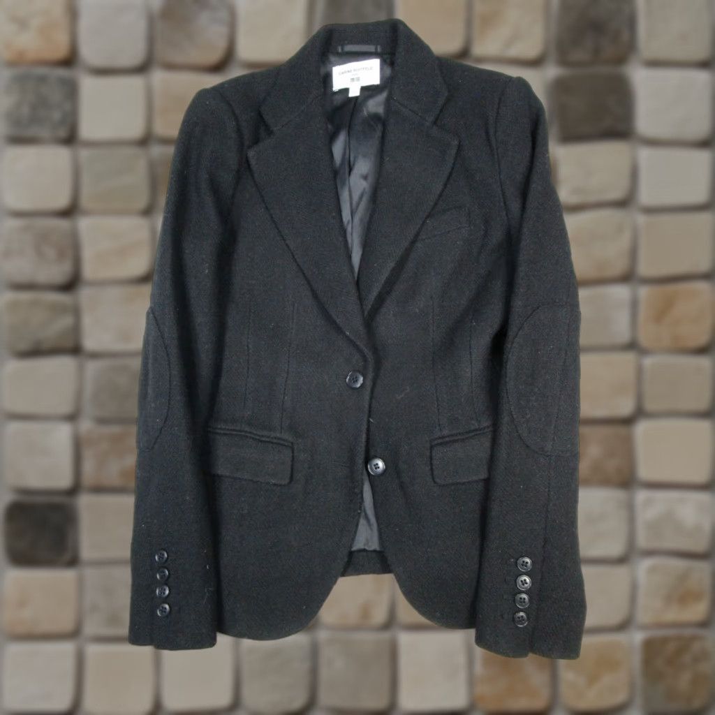 Uniqlo Uniqlo Carine Roitfeld Sports Coat Womens Small Black Wool Blazer Size S / US 4 / IT 40 - 1 Thumbnail
