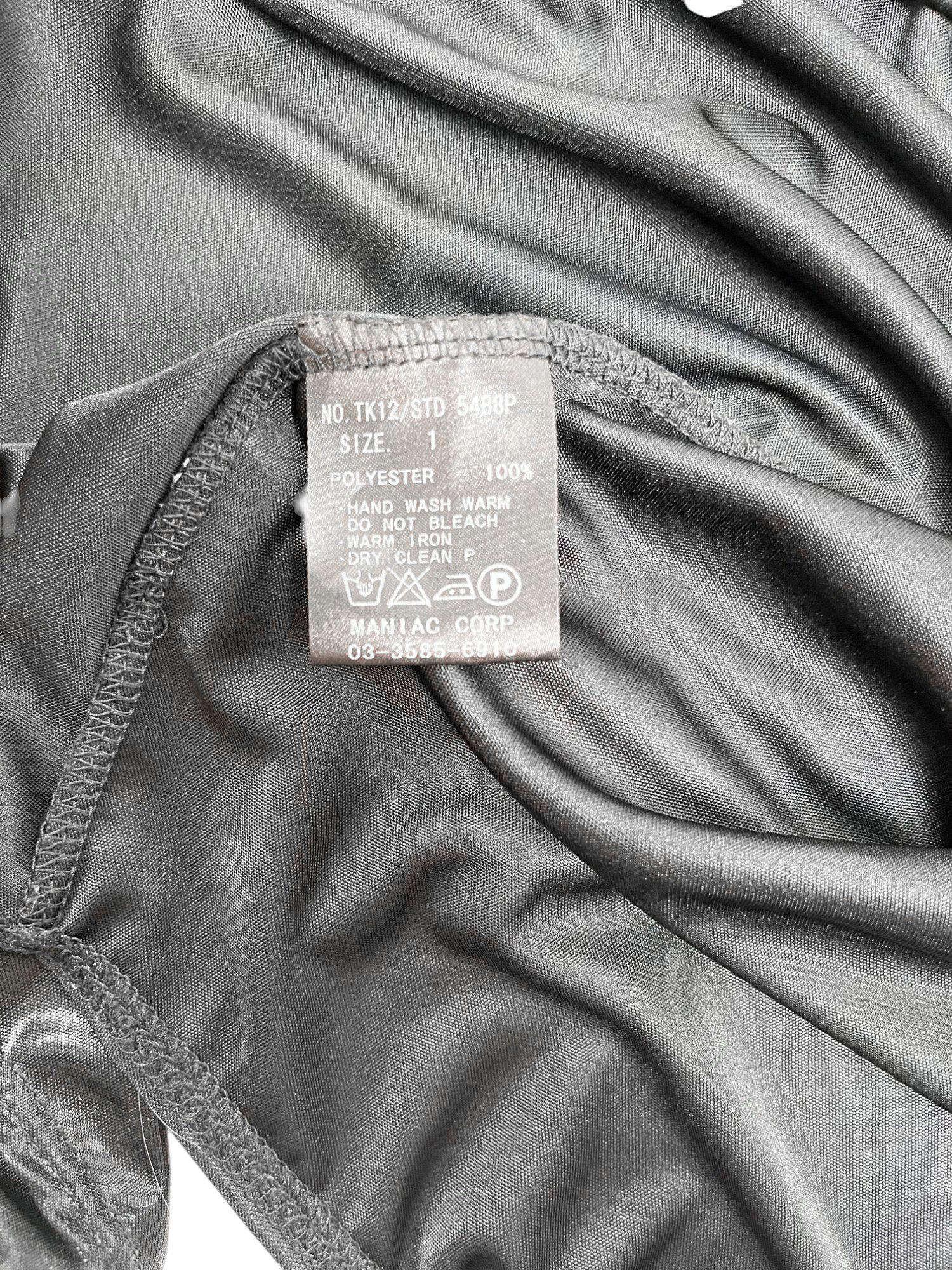 Le Grande Bleu (L.G.B.) Satin Black Tank Top Size S / US 4 / IT 40 - 8 Thumbnail