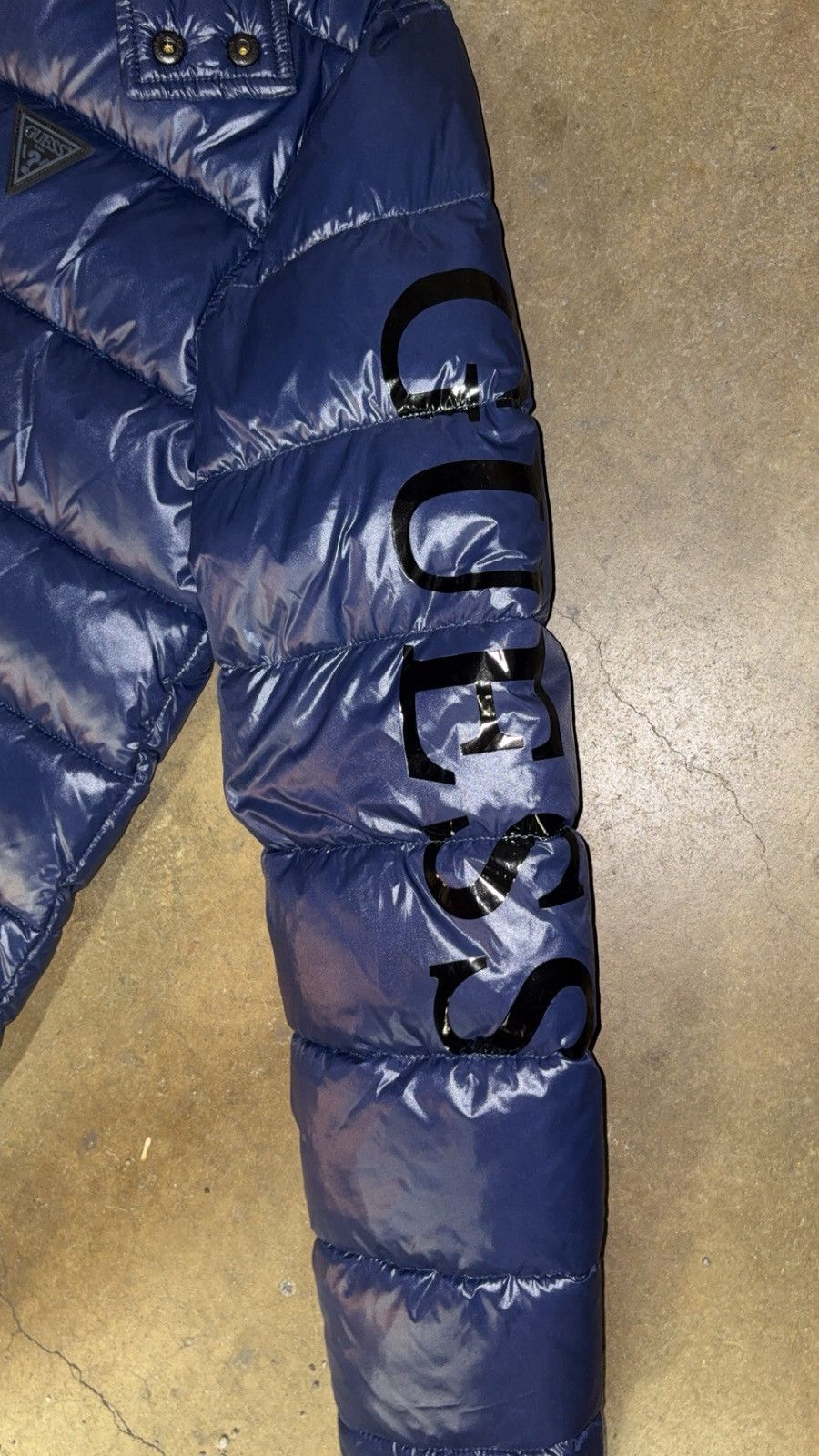 Guess GUESS Blue Puffer Jacket (With Detachable Hood) Size US XS / EU 42 / 0 - 3 Thumbnail