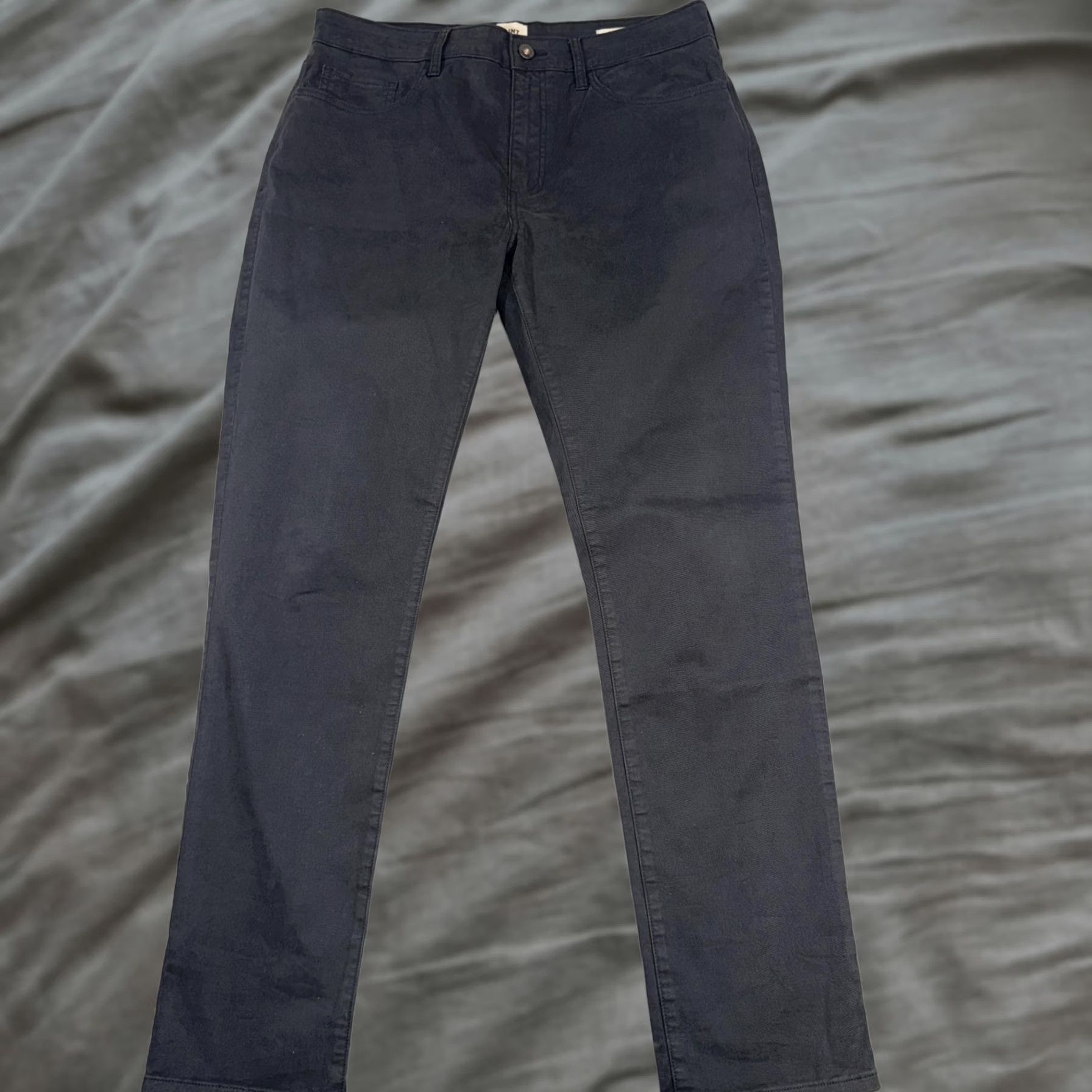 Flint And Tinder Flint and Tinder Pants Mens 32x32 Gray Athletic Tapered Fit Chino Stretch Jeans Size US 32 / EU 48 - 1 Thumbnail
