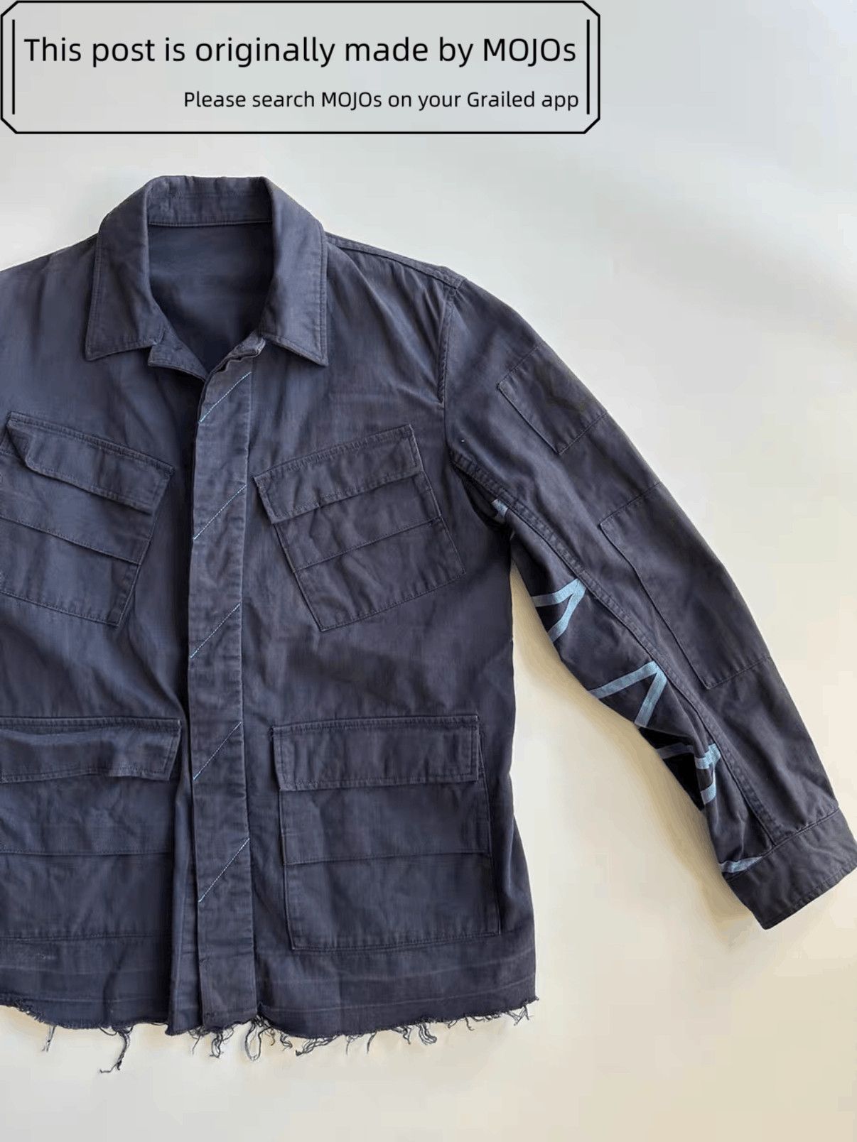 Undercover Sz 3 Undercover Distressed Military Jacket mojos18021121 Size US L / EU 52-54 / 3 - 2 Thumbnail