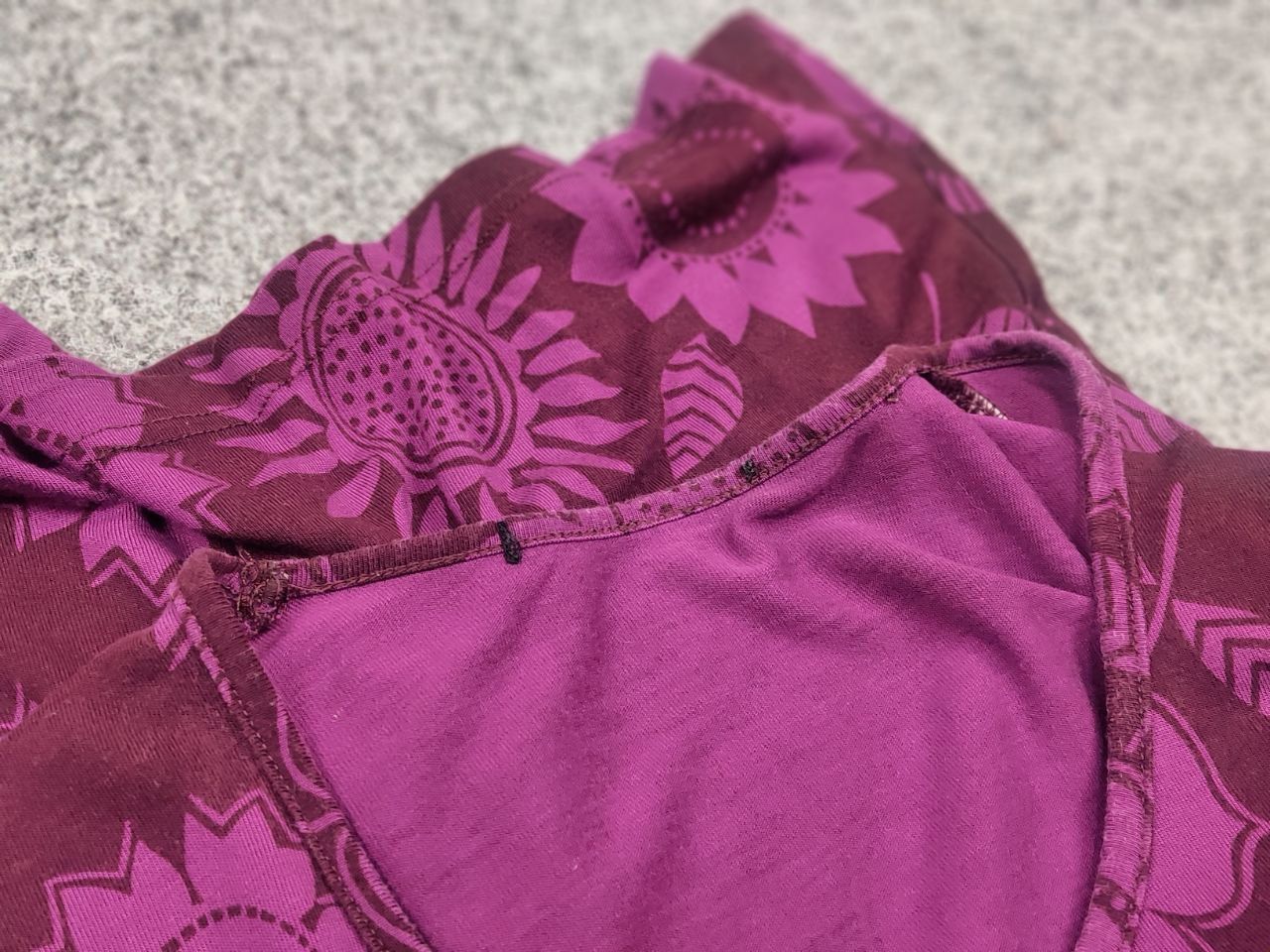 Gudrun Sjoden Gudrun Sjödén Design Long sleeve Flower Pattern Burgundy Size S / US 4 / IT 40 - 11 Thumbnail