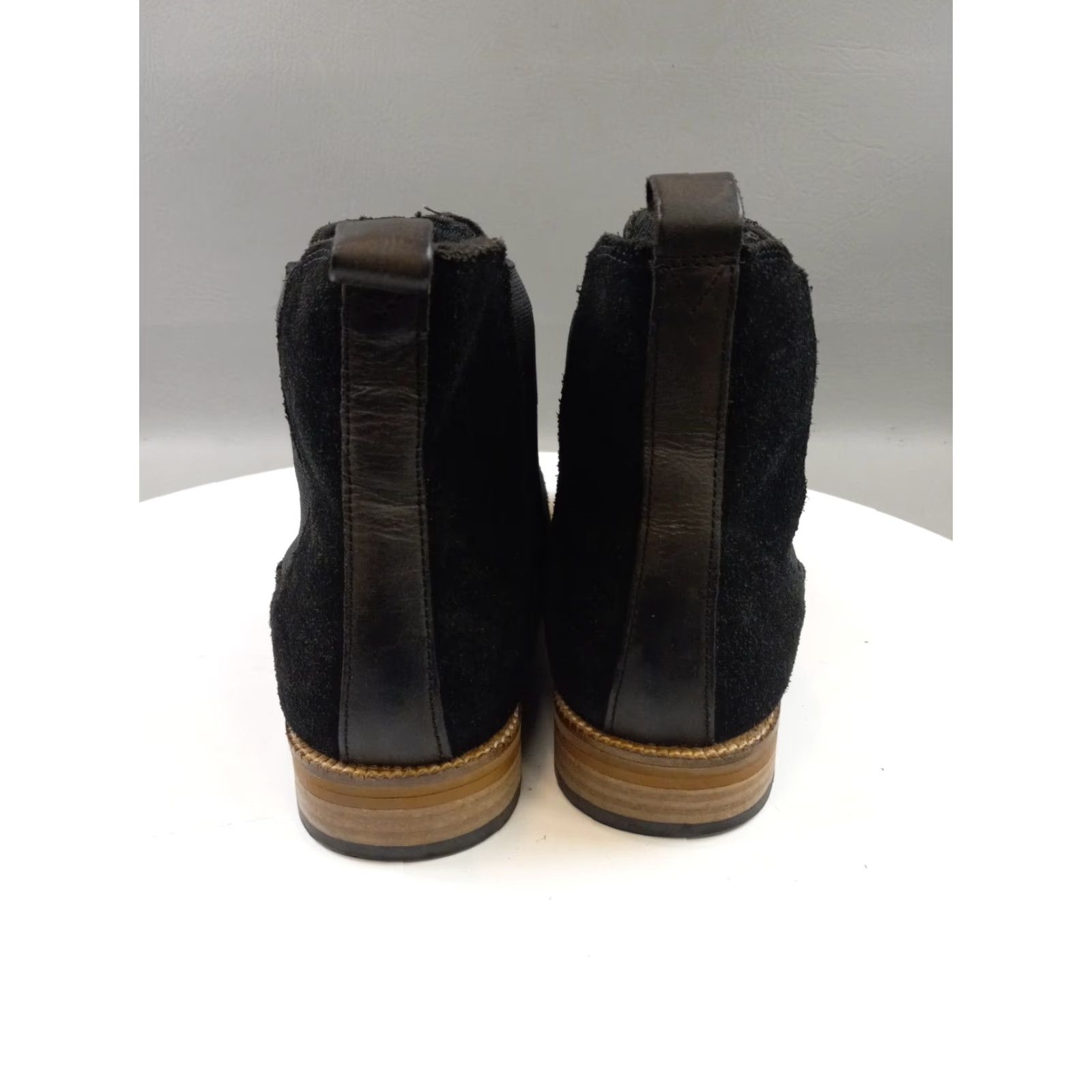 Vintage CREVO Chelsea Boot Denham Black Suede Leather Ankle Boot Slip On Men’s 10 Boots Mens Leather Upper Side Elastic Casual Formal Wedding 90s? Size US 10 / EU 43 - 5 Thumbnail