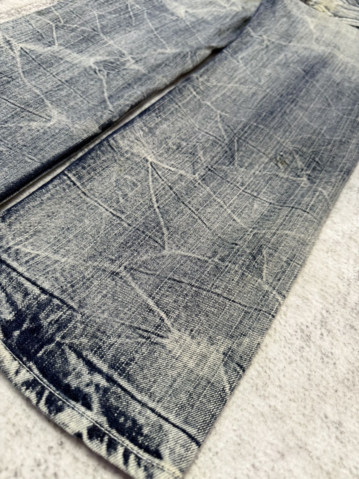 Hysteric Glamour × Japanese Brand The Vintage Standard Acid Wash Destroy Jeans Size US 29 - 19 Thumbnail