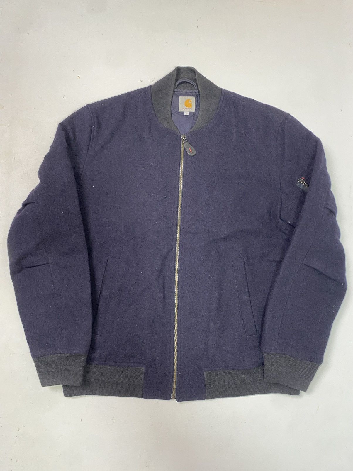Carhartt Wip Perry Carhartt Wip bomber jacket size XL blue with zip used Size US XL / EU 56 / 4 - 2 Thumbnail