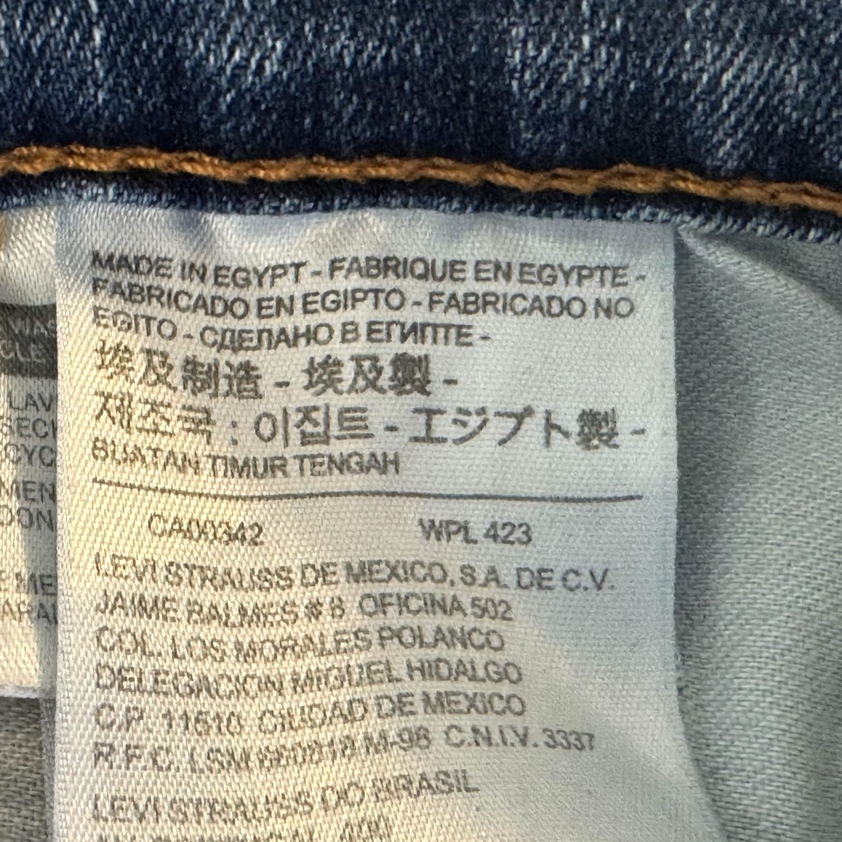 Levi's Levi's 541 Jeans Mens 34x29 Blue Light Wash Stretch Denim Tapered Athletic Regular 5-Pocket Size US 34 / EU 50 - 5 Thumbnail