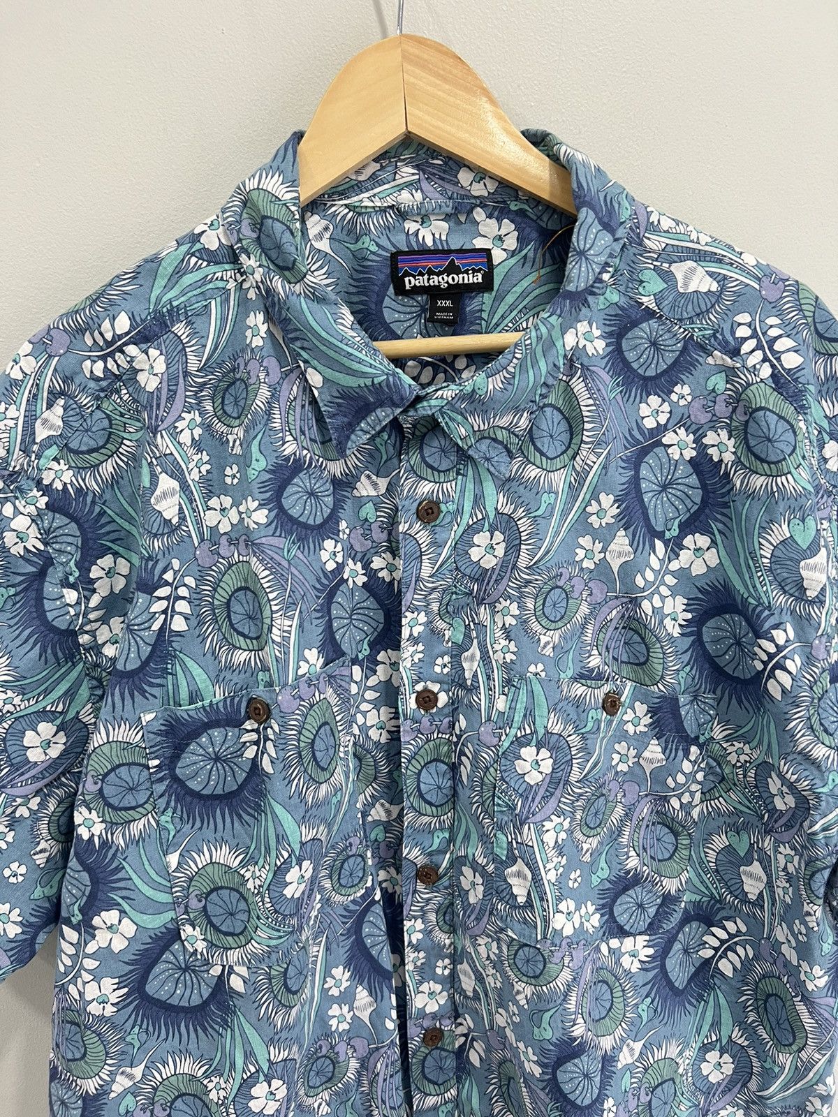 Patagonia Vintage Patagonia Hawaiian Shirt Button Up floral 3XL Size US XXL / EU 58 / 5 - 2 Thumbnail