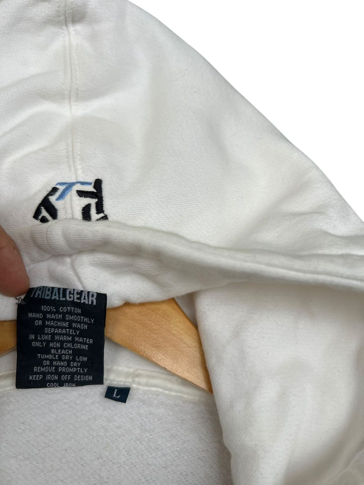 Tribal Streetwear Vintage Y2K Tribal Usa Graffity Spellout Baggy ZipUp Hoodie Size US L / EU 52-54 / 3 - 7 Thumbnail