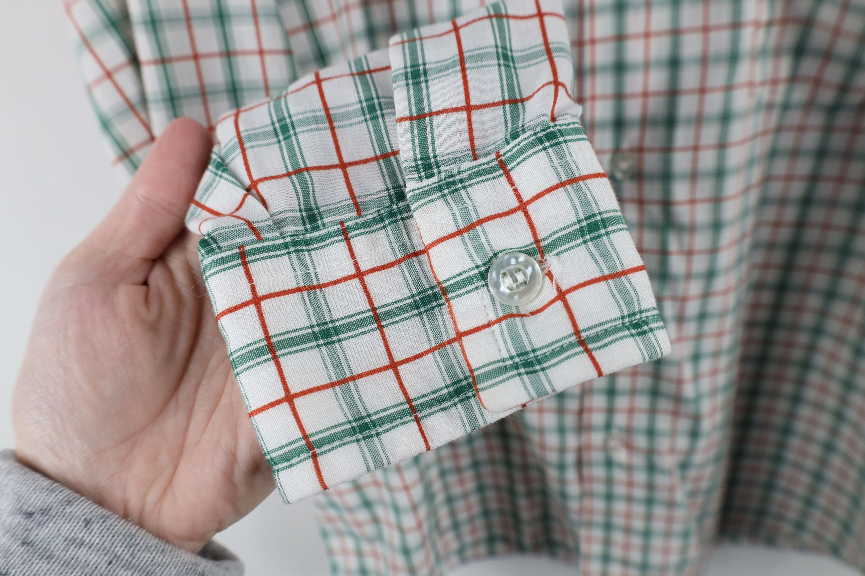 Vintage Vintage 60s 70s Streetwear Collared Button Shirt Plaid USA Size US L / EU 52-54 / 3 - 7 Thumbnail