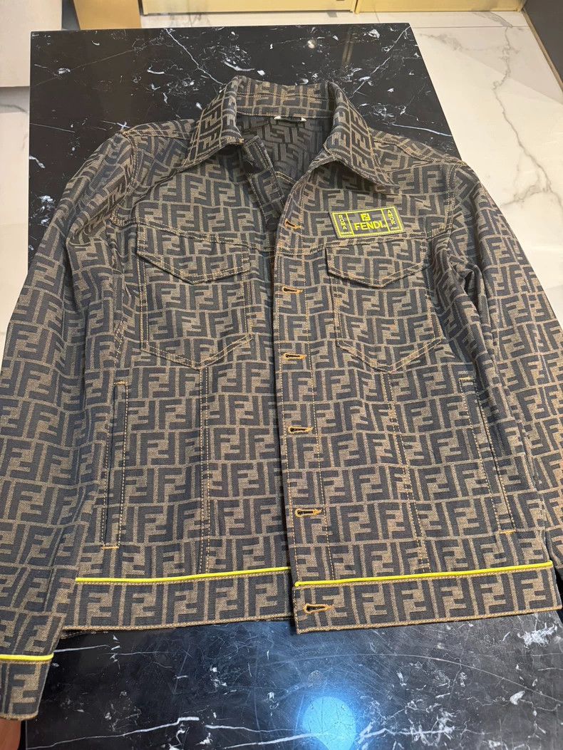 Fendi Fendi Classic full-print double F old flower denim jacket Size US M / EU 48-50 / 2 - 7 Thumbnail