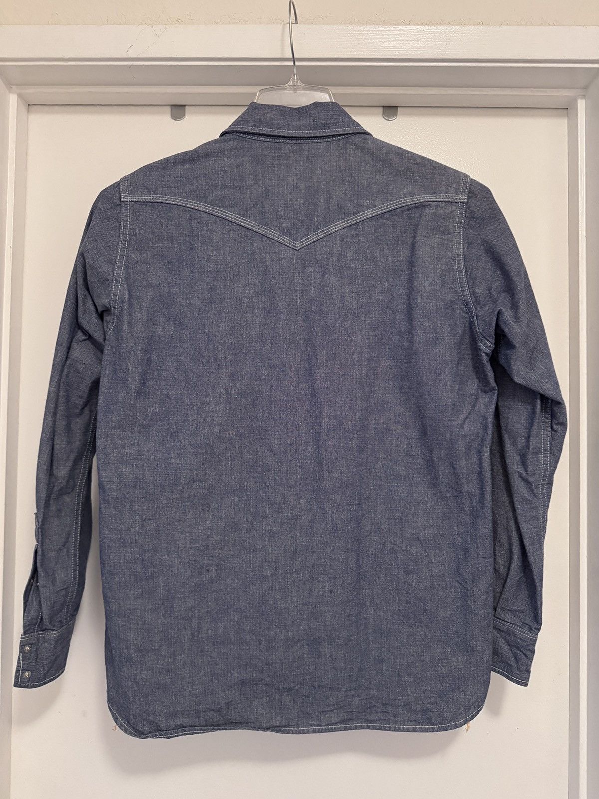 Iron Heart Iron Heart 10oz Selvedge Chambray Snap Button Shirt Size US S / EU 44-46 / 1 - 2 Thumbnail