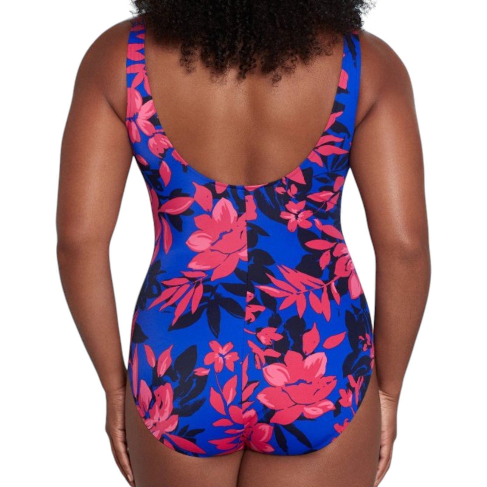 Other Aqua Green - Women's UPF 50 Cinch -Front One Piece Swimsuit- Size ONE SIZE - 2 Thumbnail