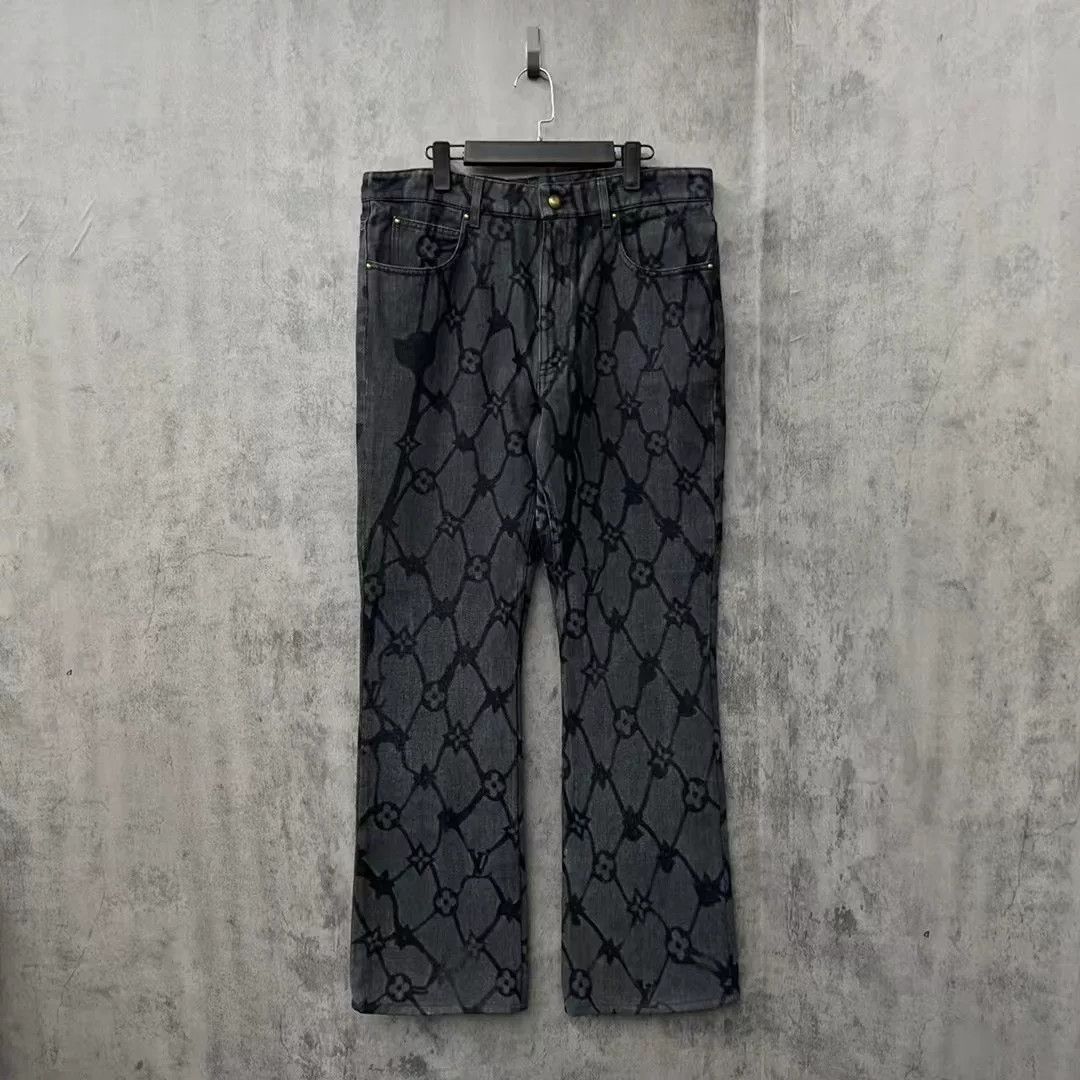 Louis Vuitton new louis vuitton logo denim pants Size US 33 - 1 Thumbnail