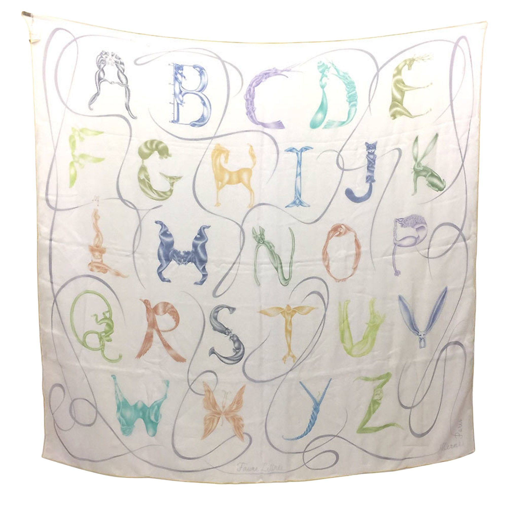 image of Hermes Carré 140 Scarf in White, Women's