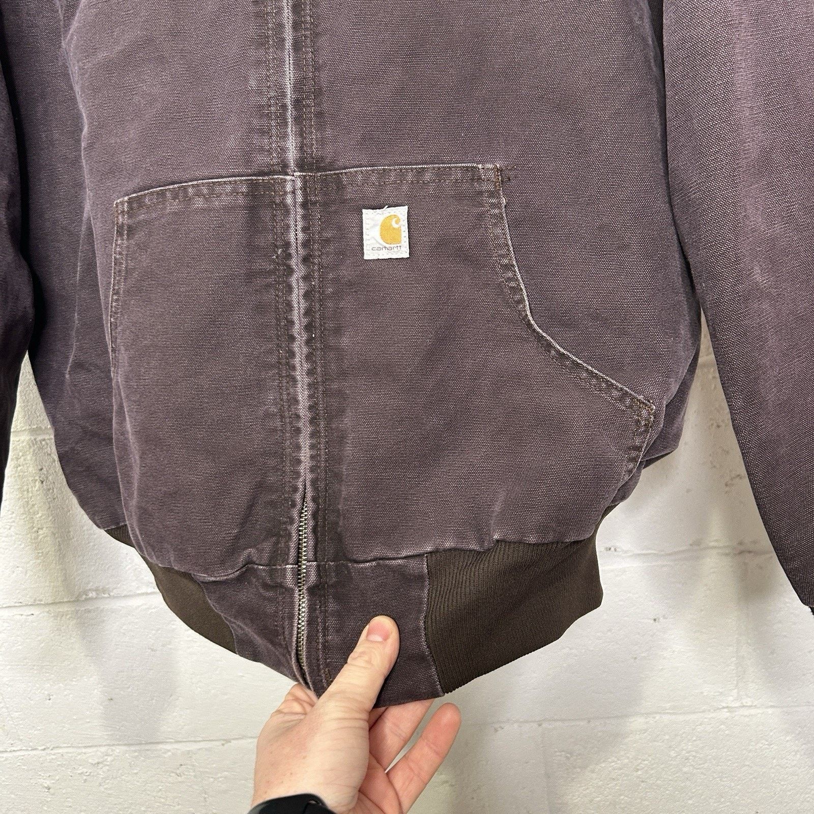 Carhartt Y2K Carhartt Quilted Hooded Active Jacket “Dark Brown” WJ130 Size XL / US 12-14 / IT 48-50 - 3 Thumbnail