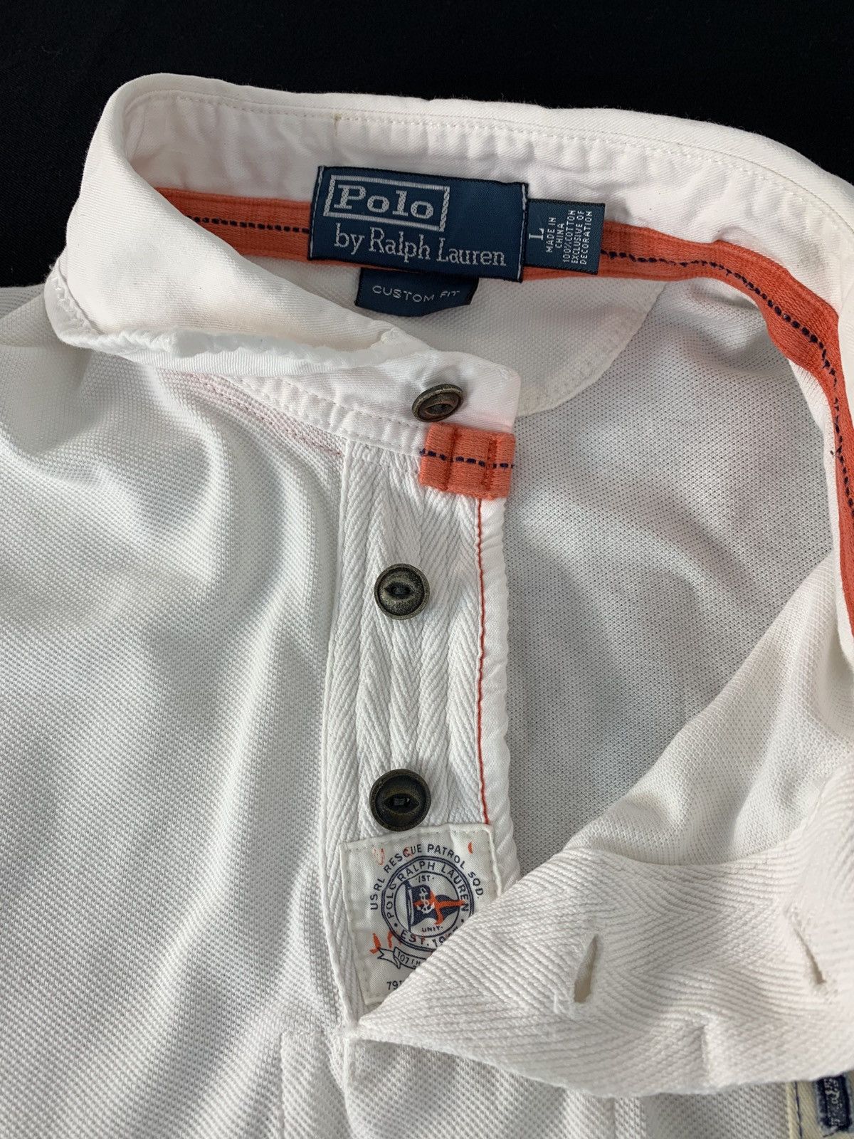 Polo Ralph Lauren Vintage US Coastal Patrol RL Rescue PTR PRL Tee Size US L / EU 52-54 / 3 - 6 Thumbnail