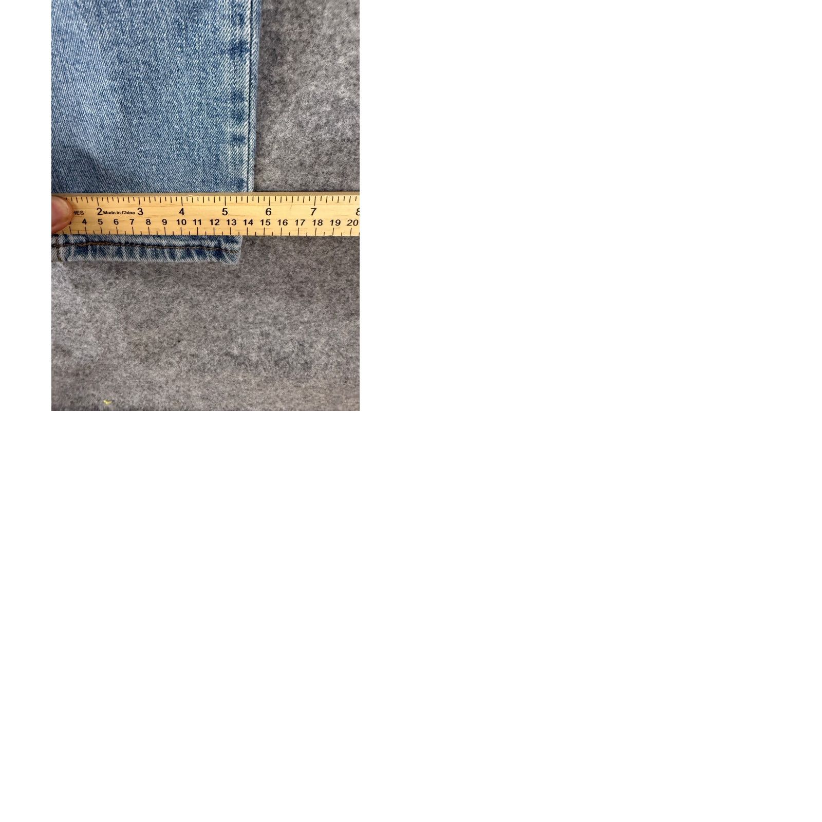 Levi's Levi’s 512 Jeans Mens 29x30 Blue Denim Stretch Slim Fit Straight Leg Whisker Wash Pockets City College Men Size US 29 - 10 Thumbnail