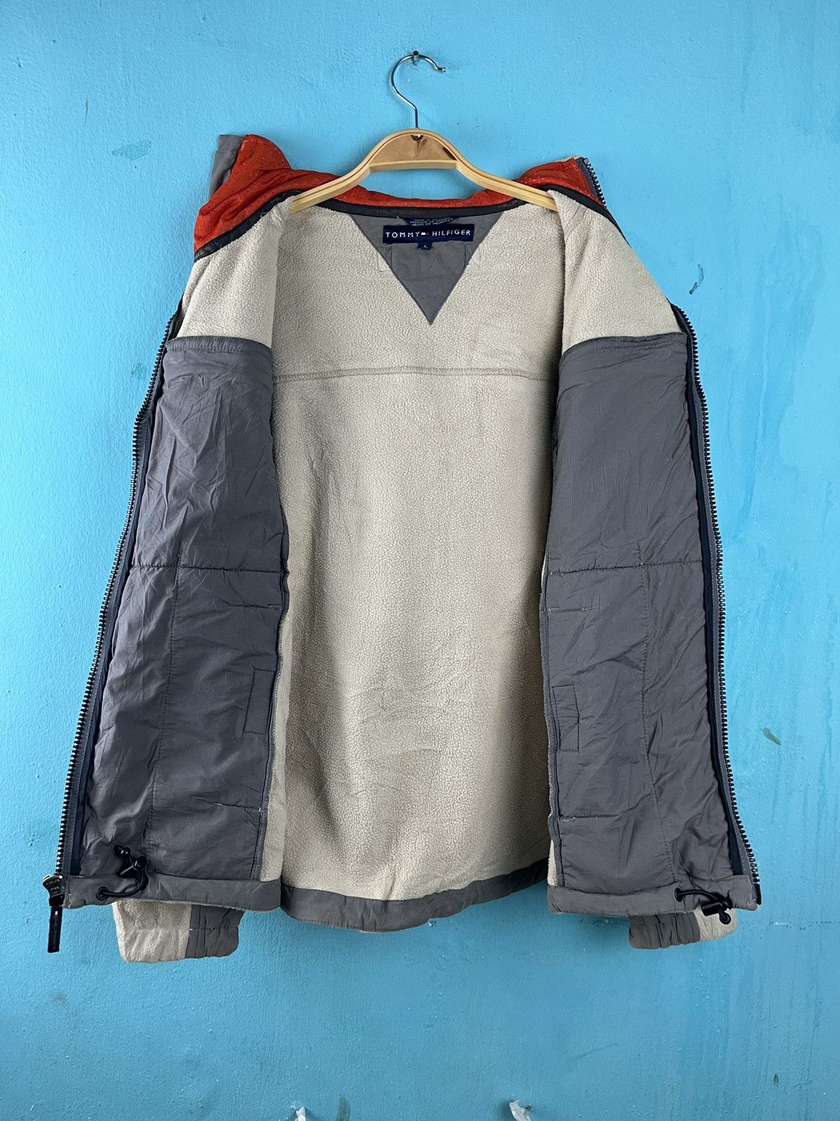 Tommy Hilfiger × Vintage Vintage Y2K Beige Tommy Hilfiger Fleece Jacket Size US S / EU 44-46 / 1 - 11 Thumbnail