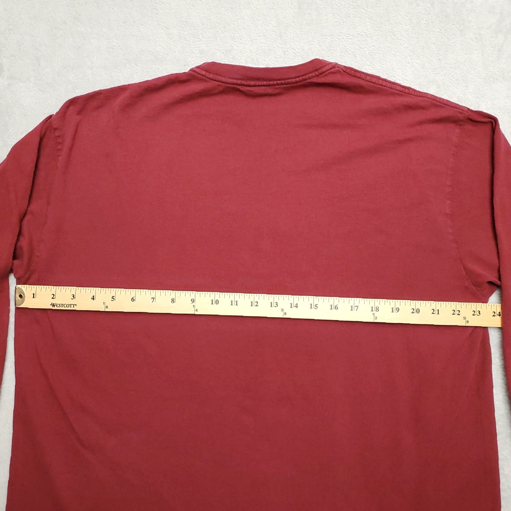 Lucky Brand VINTAGE Lucky Brand Shirt Mens L Red Long Sleeve Crewneck Dungarees Logo Graphic USA Mens Size US L / EU 52-54 / 3 - 6 Thumbnail