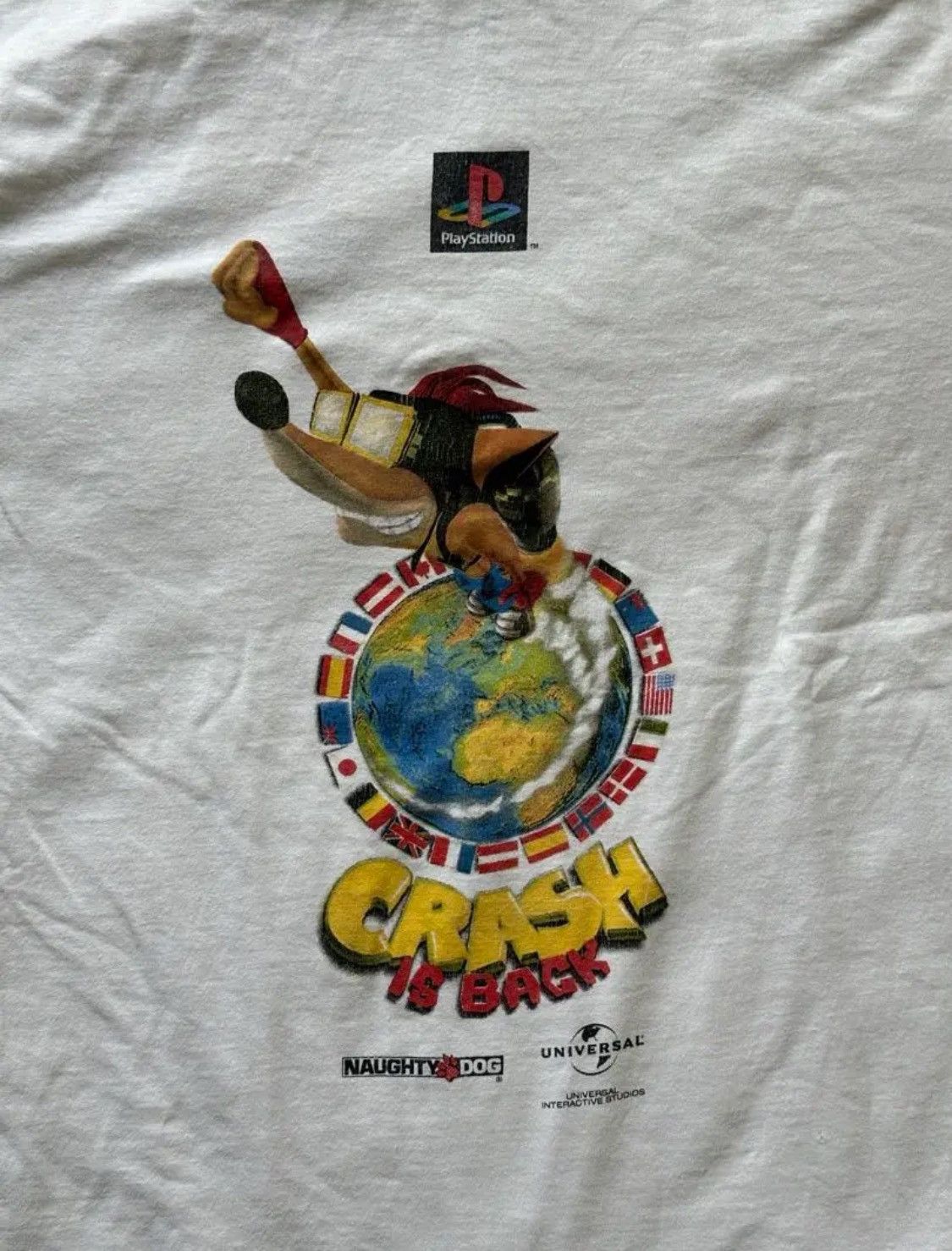 Vintage good condition! crash badicoot T-shirt 90's vintage Size US L / EU 52-54 / 3 - 2 Thumbnail