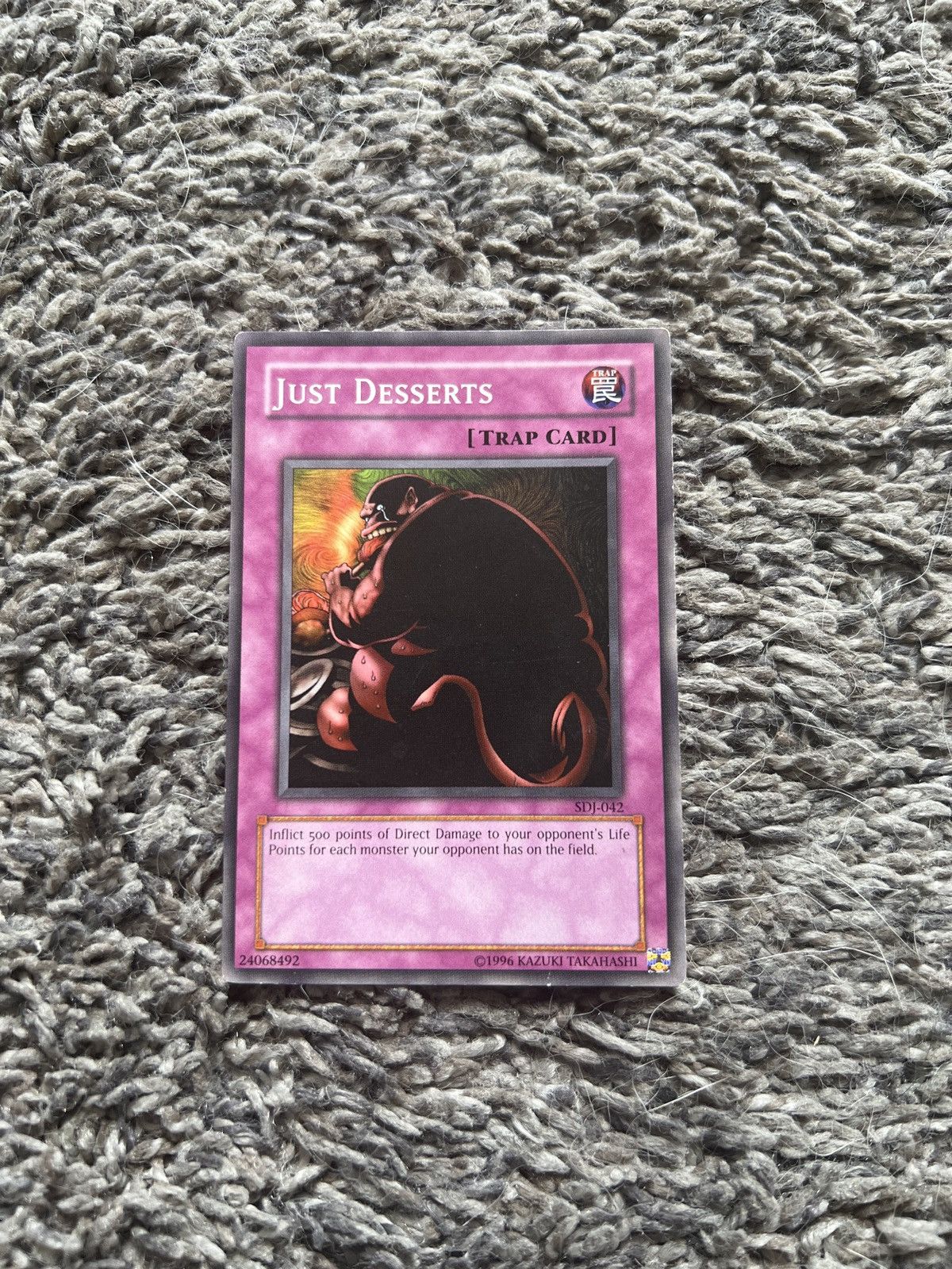 Vintage 1996 Konami Yu-Gi-Oh! Just Desserts Card Size ONE SIZE - 1 Thumbnail