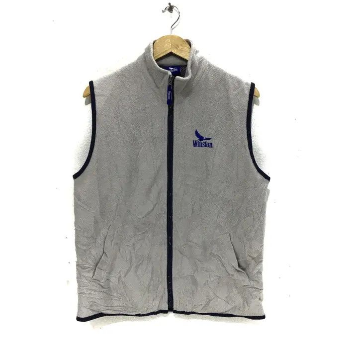 Vintage Vtg WINSTON USA Eagle Fleece Vest Jacket Hunt Fishing Gear Size US M / EU 48-50 / 2 - 1 Thumbnail