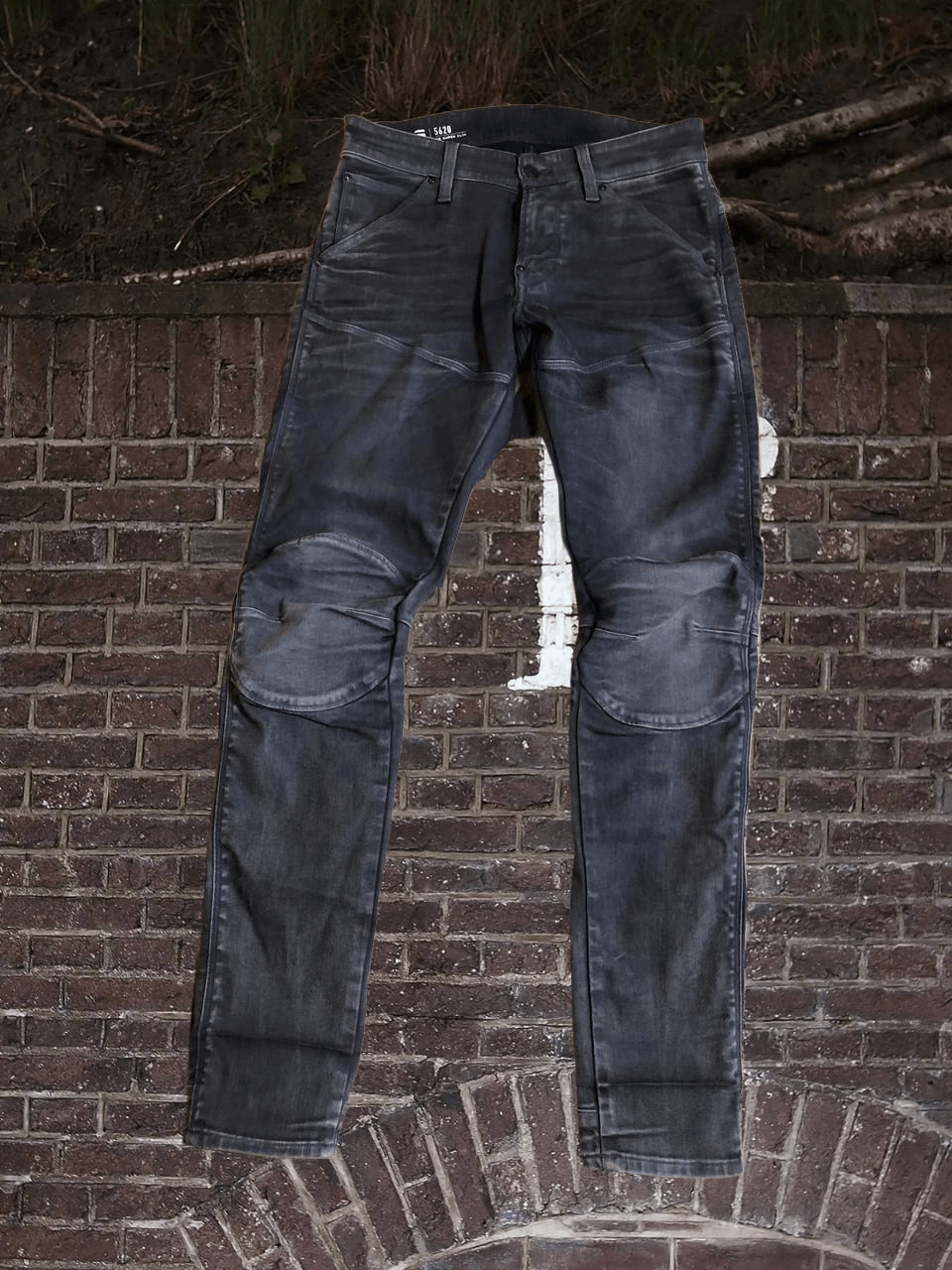 G-Star G-Star Raw 5620 3D Knee Super Slim GRAY Moto Jeans Size US 29 - 1 Thumbnail