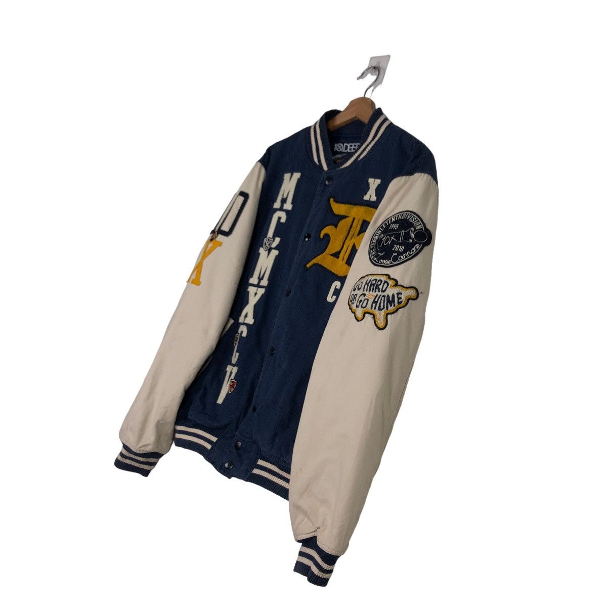 Japanese Brand 🔥Vtg Varsity Jacket 10Deep Japan Big Logo Spell Out Size US XL / EU 56 / 4 - 2 Thumbnail