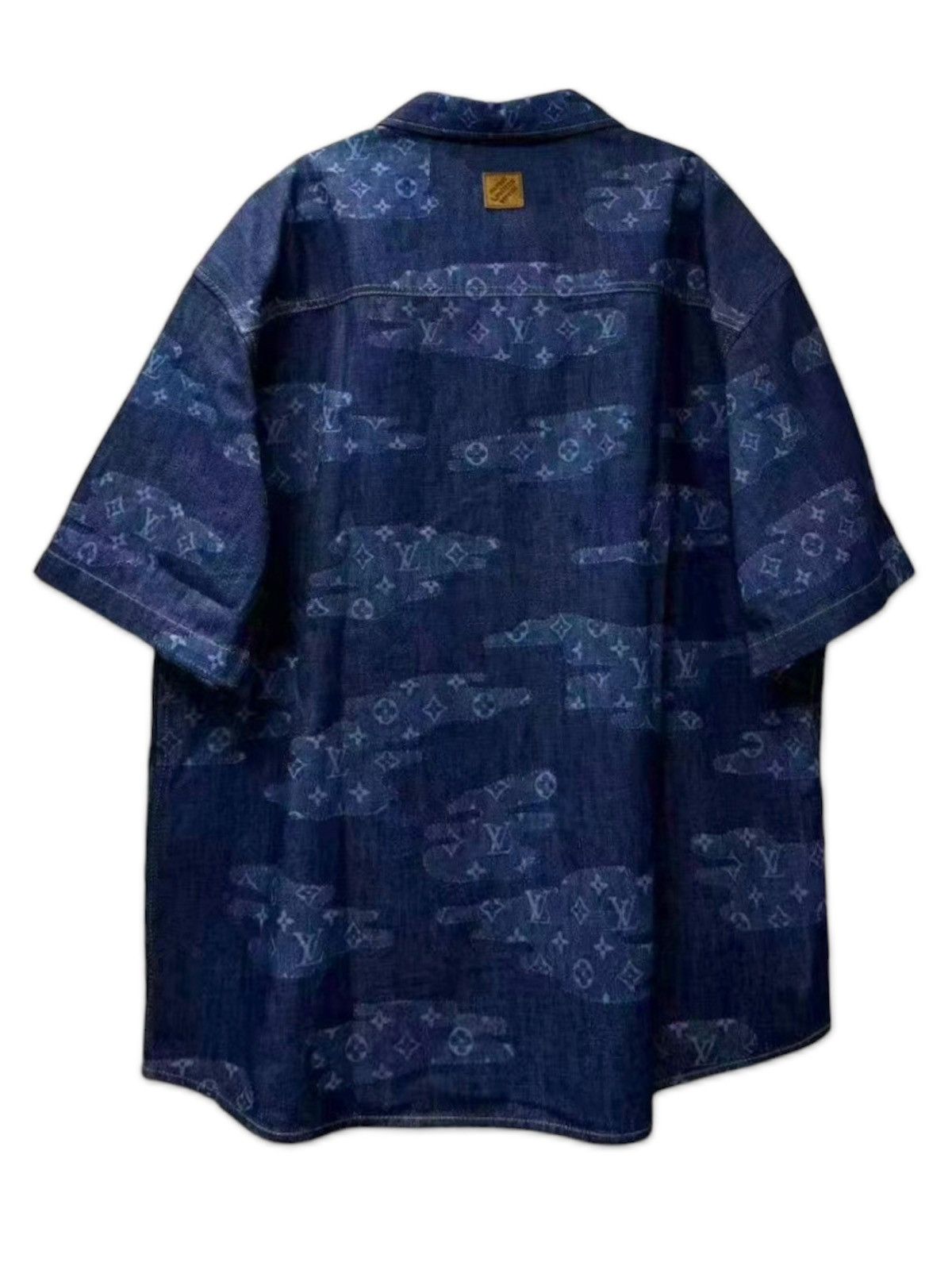 Louis Vuitton Louis Vuitton Nigo 4L Denim Monogram Button Up Shirt Size US XXL / EU 58 / 5 - 2 Thumbnail