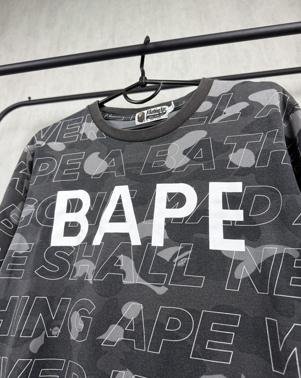 Bape A Bathing Ape Bape Men’s Multi Logo T-Shirt Size M Size US M / EU 48-50 / 2 - 6 Thumbnail