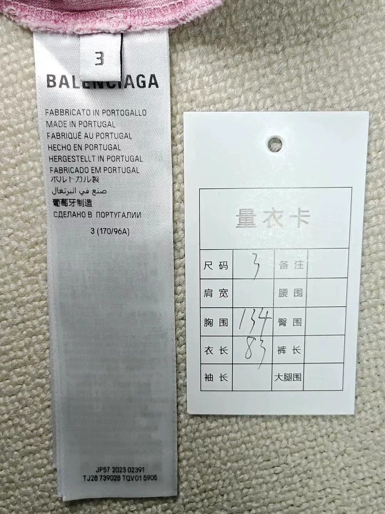 Balenciaga Balenciaga 24Fall Pink Pair Moon Tower Short Sleeve-2506 Size US L / EU 52-54 / 3 - 5 Thumbnail