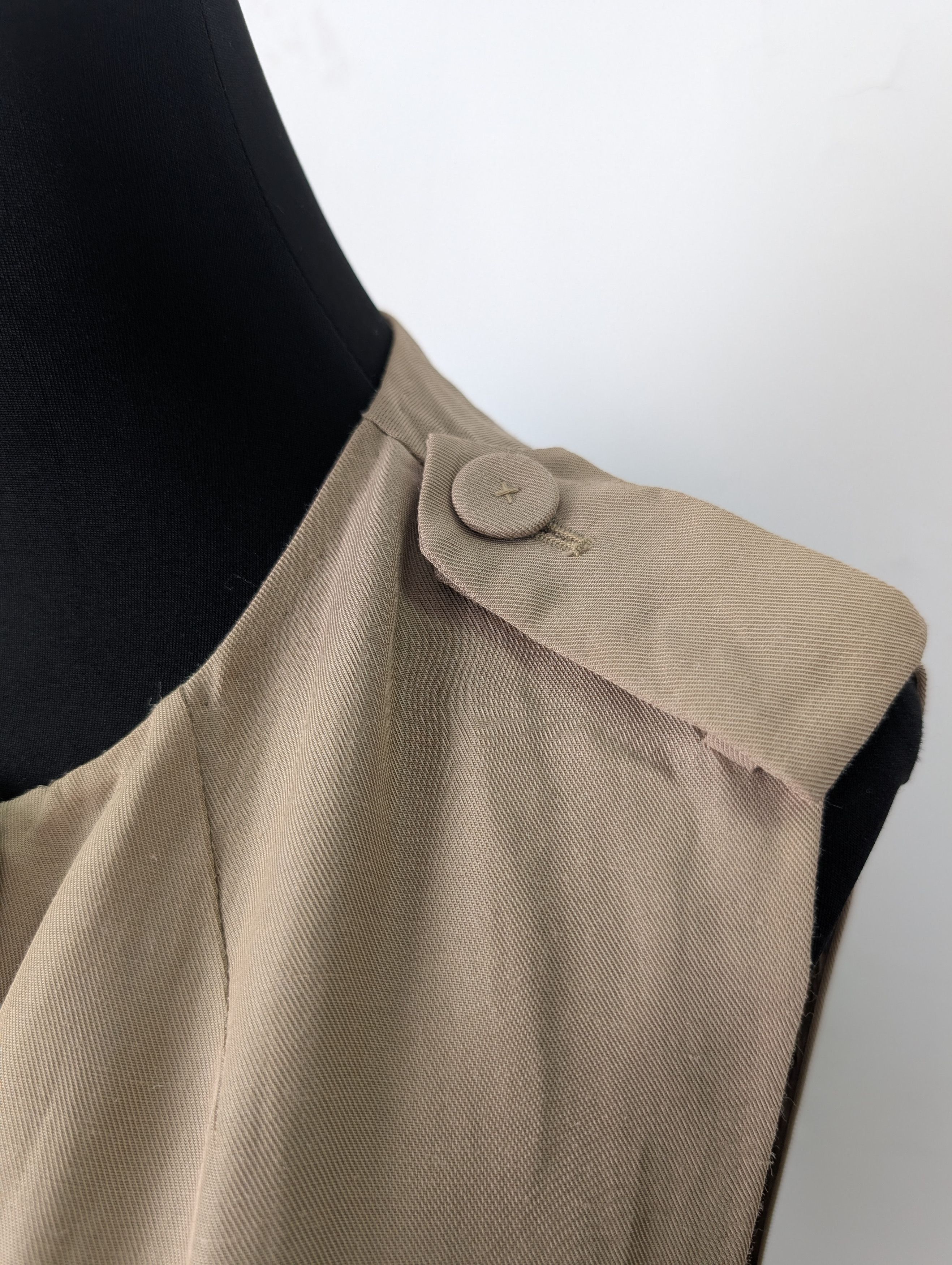 3.1 Phillip Lim 3.1 Philip Lim Beige Shirt Dress With Waistbelt Size XS / US 0-2 / IT 36-38 - 5 Thumbnail