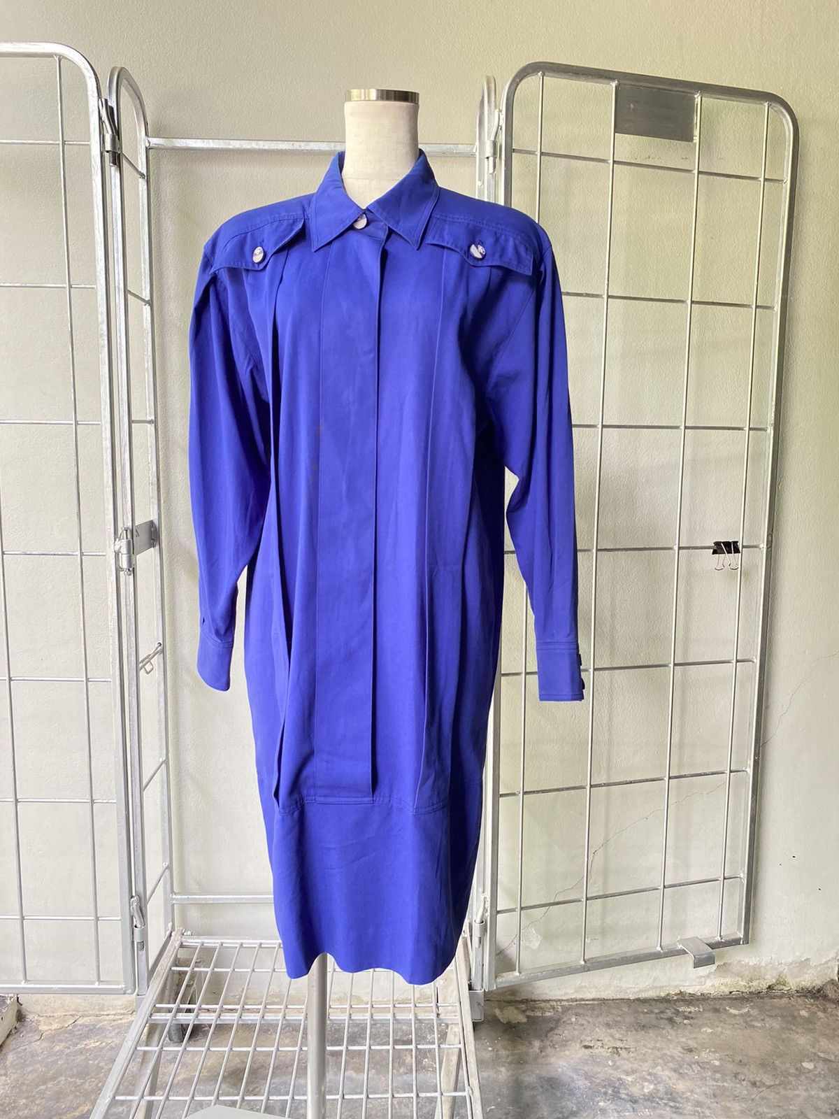 Karl Lagerfeld Karl Lagerfeld vintage blue dress Size ONE SIZE - 14 Thumbnail
