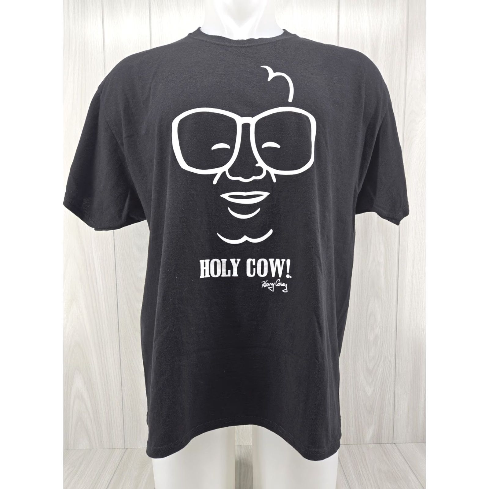 Hanes Hanes Harry Caray Holy Cow T-Shirt Black XL Men Cubs Baseball Shirt Short Sleeve Crew Neck Local Size US XL / EU 56 / 4 - 3 Thumbnail