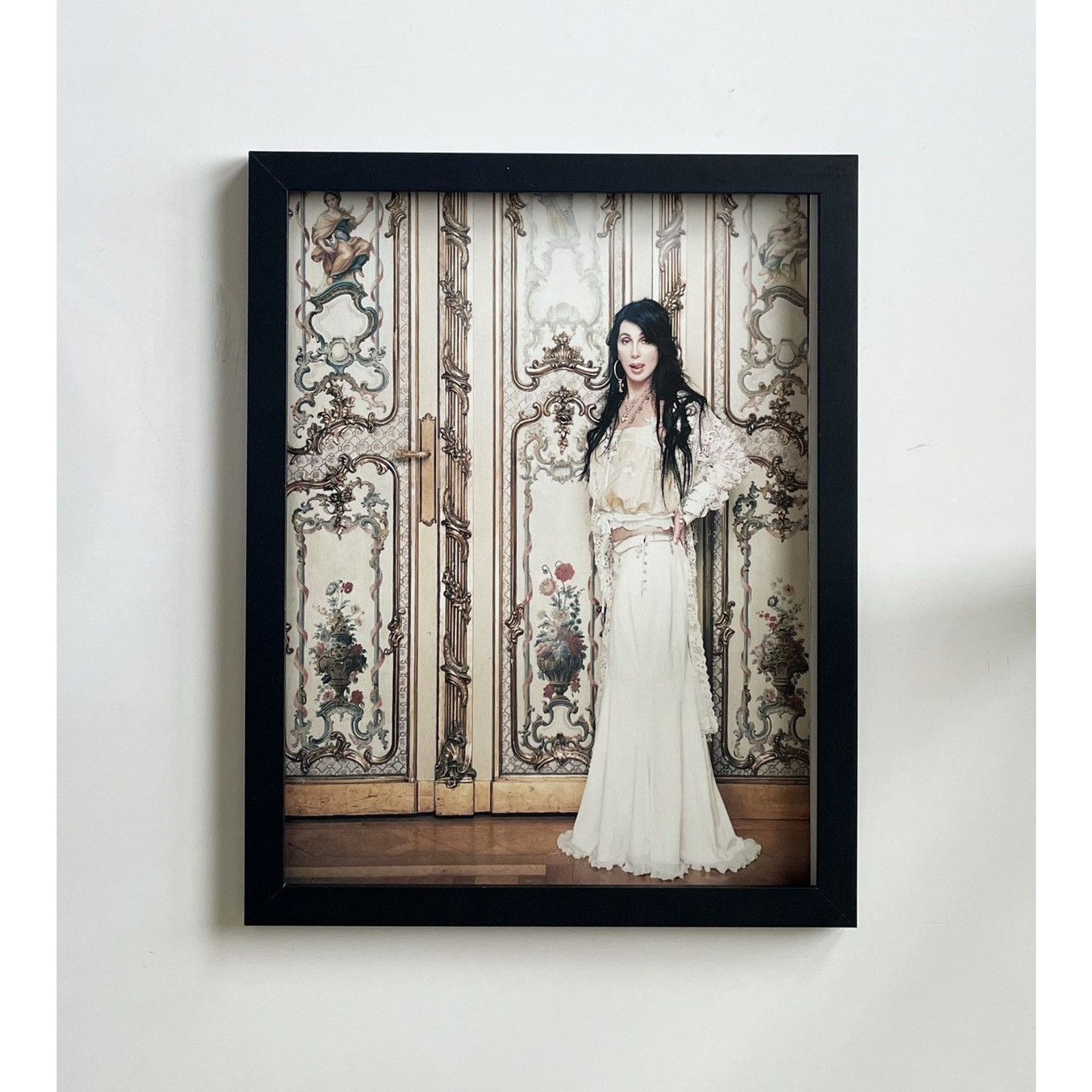 Chrome Hearts × Vintage Chrome Hearts Cher photo Poster framed 9x11 Size ONE SIZE - 1 Thumbnail