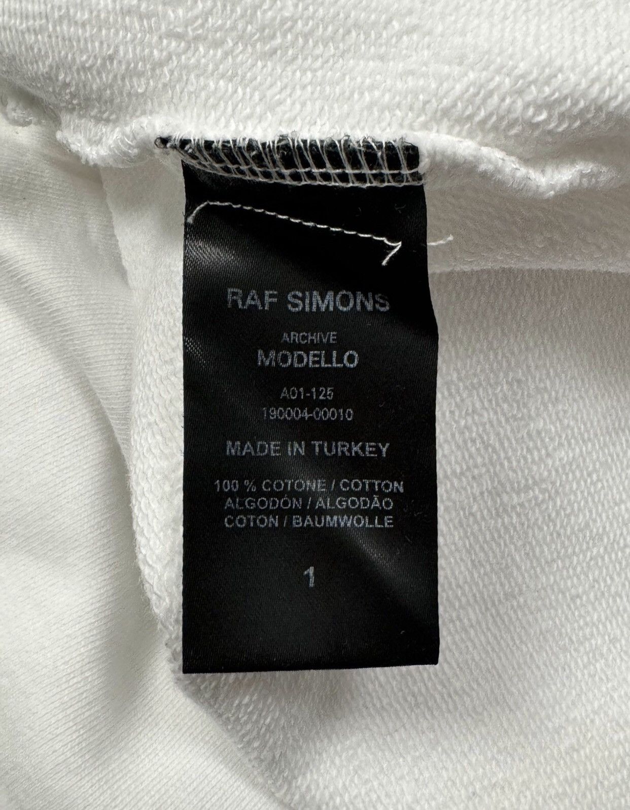 Raf Simons RAF Simons Antwerp White Hoodie 2412-Nextarrow Size US S / EU 44-46 / 1 - 8 Thumbnail