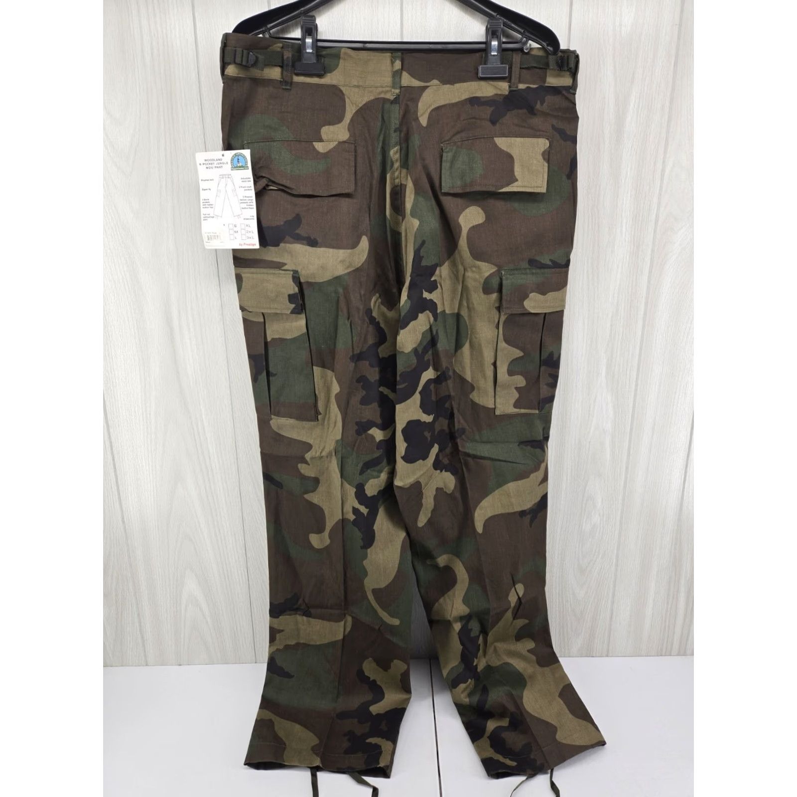 Vintage VINTAGE Master Sportsman Pants Mens Large Camo Cargo Hunting Outdoor Woodland 38/33 Mens Pants Camouflage Cargo Hunting 90s? Size US 33 - 6 Thumbnail