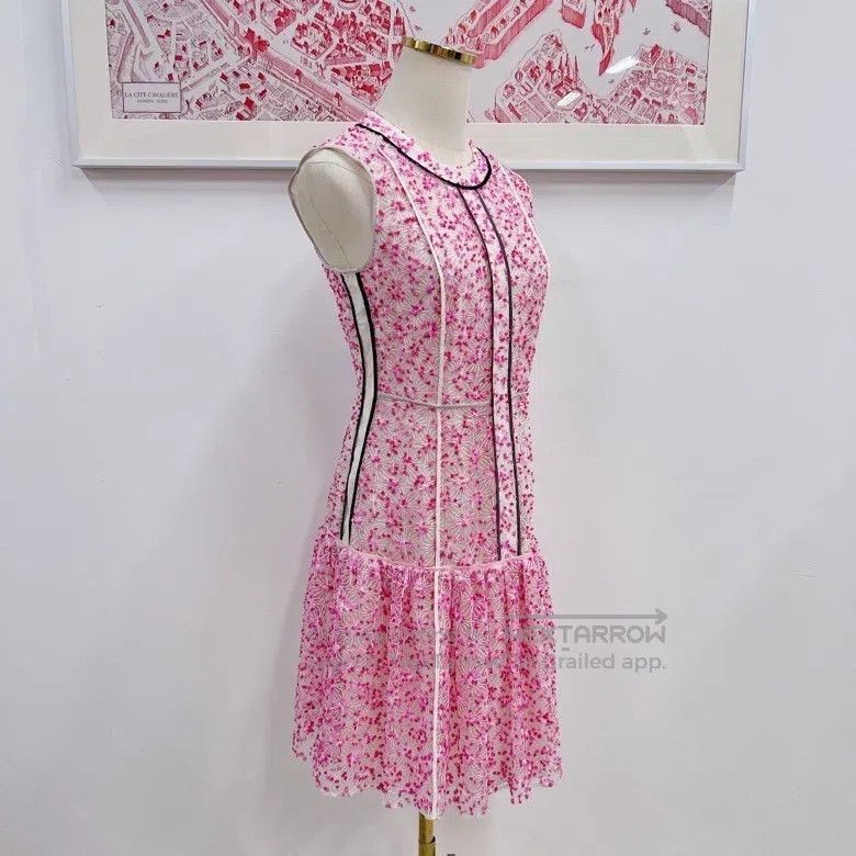 Fendi Fendi Pink sleeveless lace printed dress Size XS / US 0-2 / IT 36-38 - 4 Thumbnail